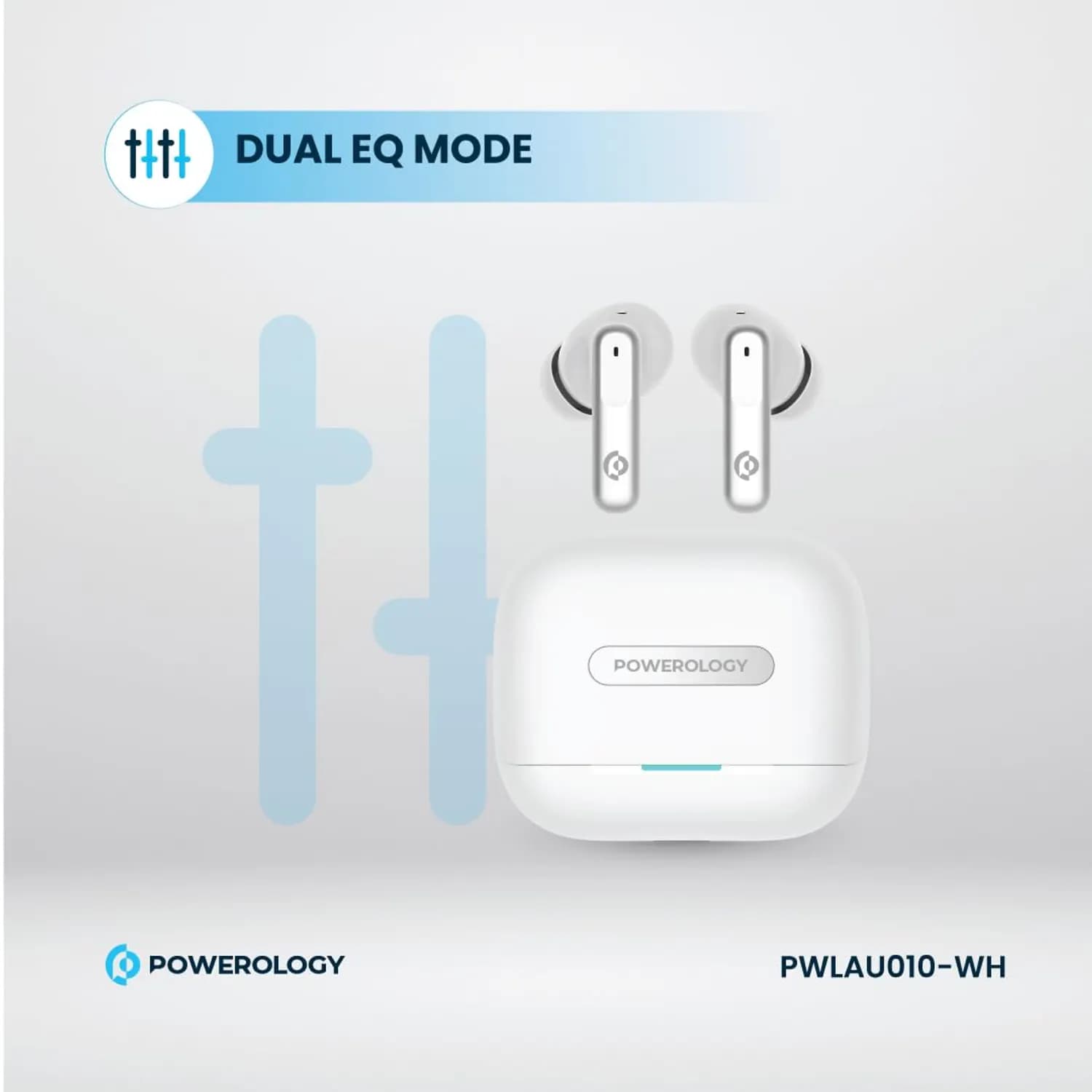 Powerology Earphones - Hybrid ANC+ENC, White — White 5