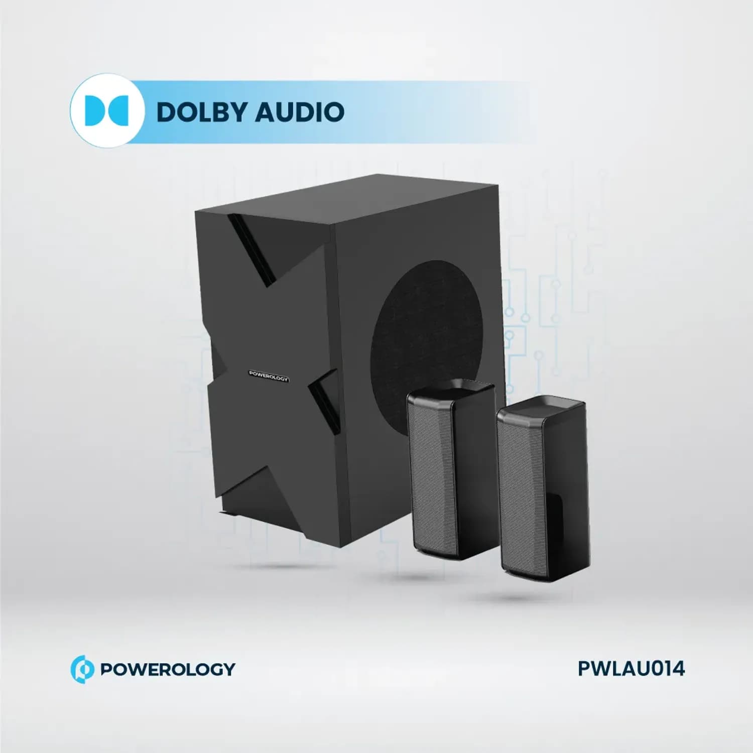 Powerology Home Theater 5.1CH - Bluetooth, Black 6