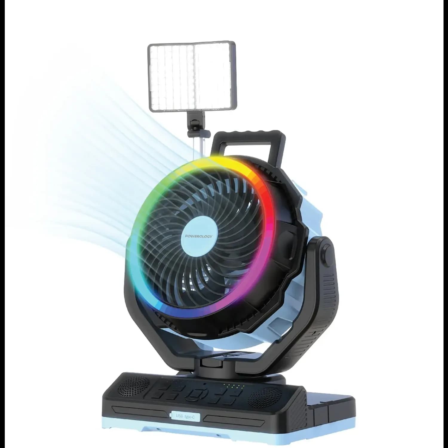 Powerology Oscillating Fan VentoPower 40K - Outdoor, Blue/Black 2
