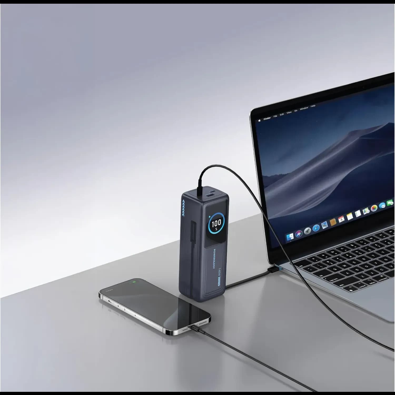 Powerology Power Bank Thunderamp - 30000mAh, Gray 5