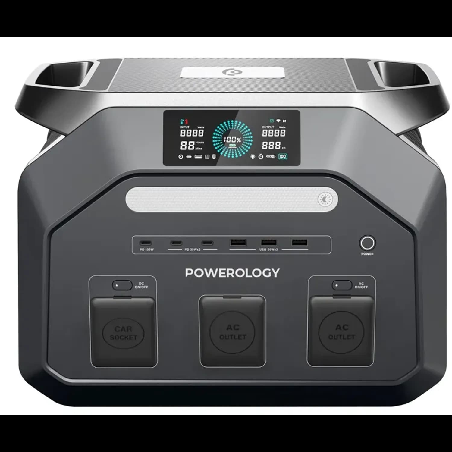 Powerology Portable Power Station Dynamic1800 - 1800W, Black 5