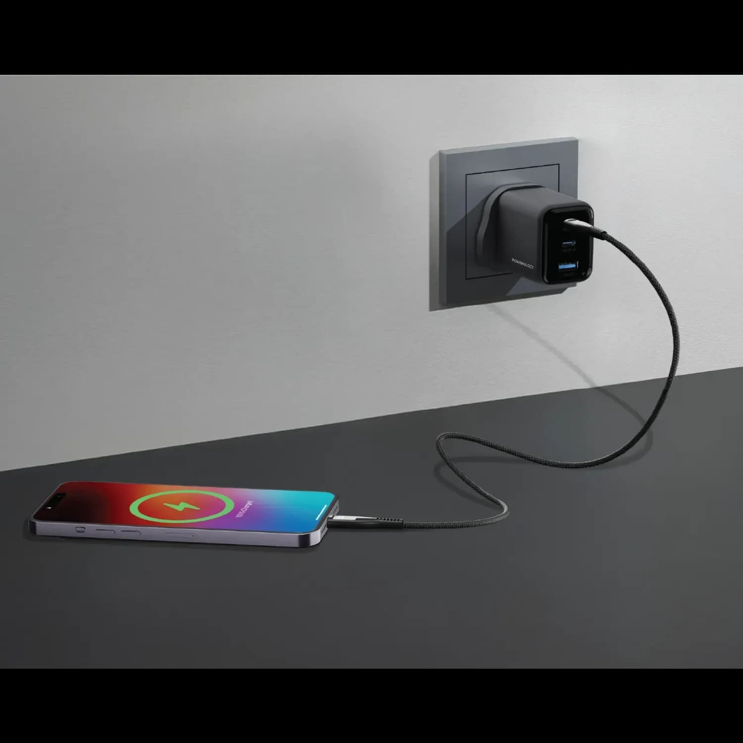 Powerology Wall Charger Volt-X - 67W Multi-Port, Black 5