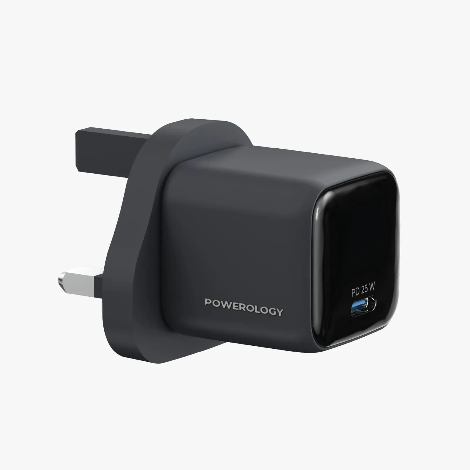 Powerology Charger Volt-X PWP5525CTOCBK - 25W GaN Type-C, Black 3