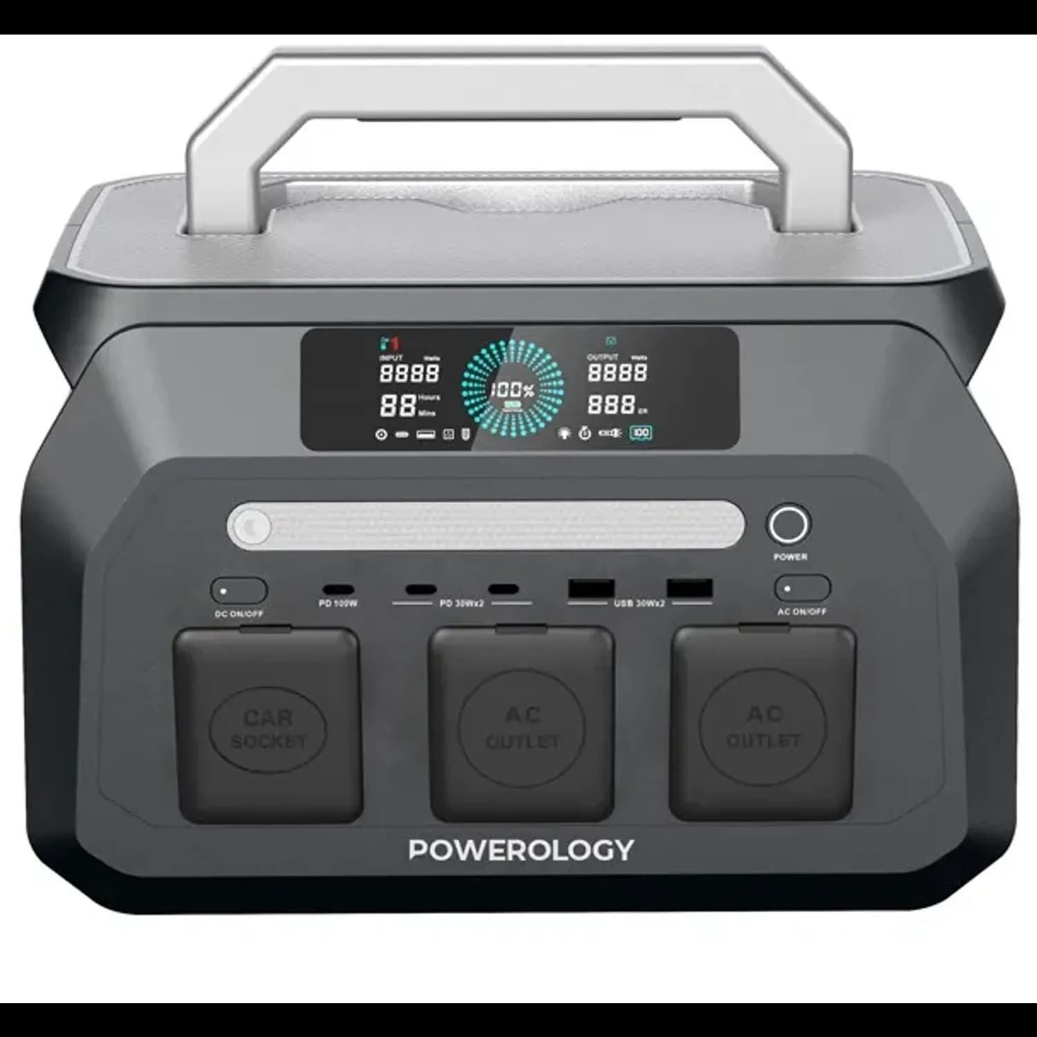 Powerology Portable Power Station Dynamic800 - 800W, Black 3