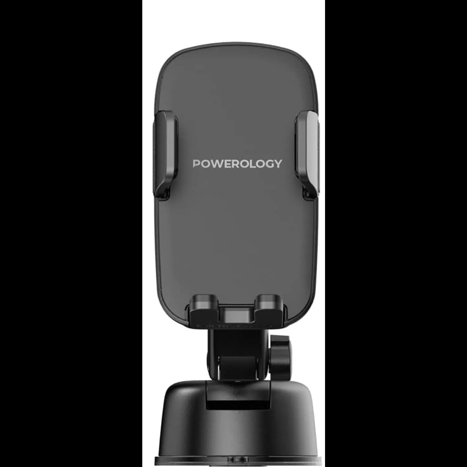 Powerology Car Phone Mount - Auto-Clamping, 360° Rotation, Black 5