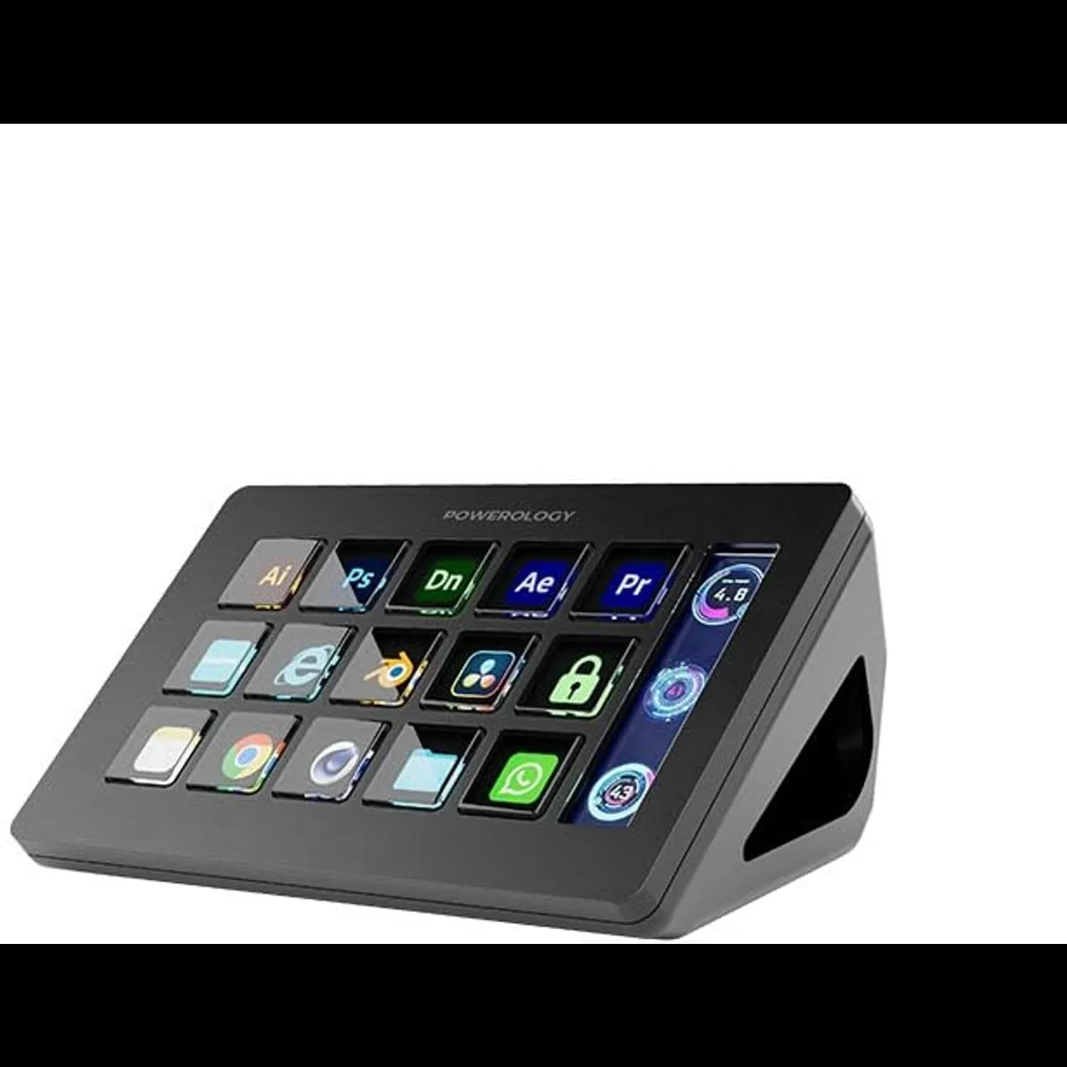 Powerology Stream Deck - Interactive Buttons, Black 1 Powerology Stream Deck - Interactive Buttons, Black 1