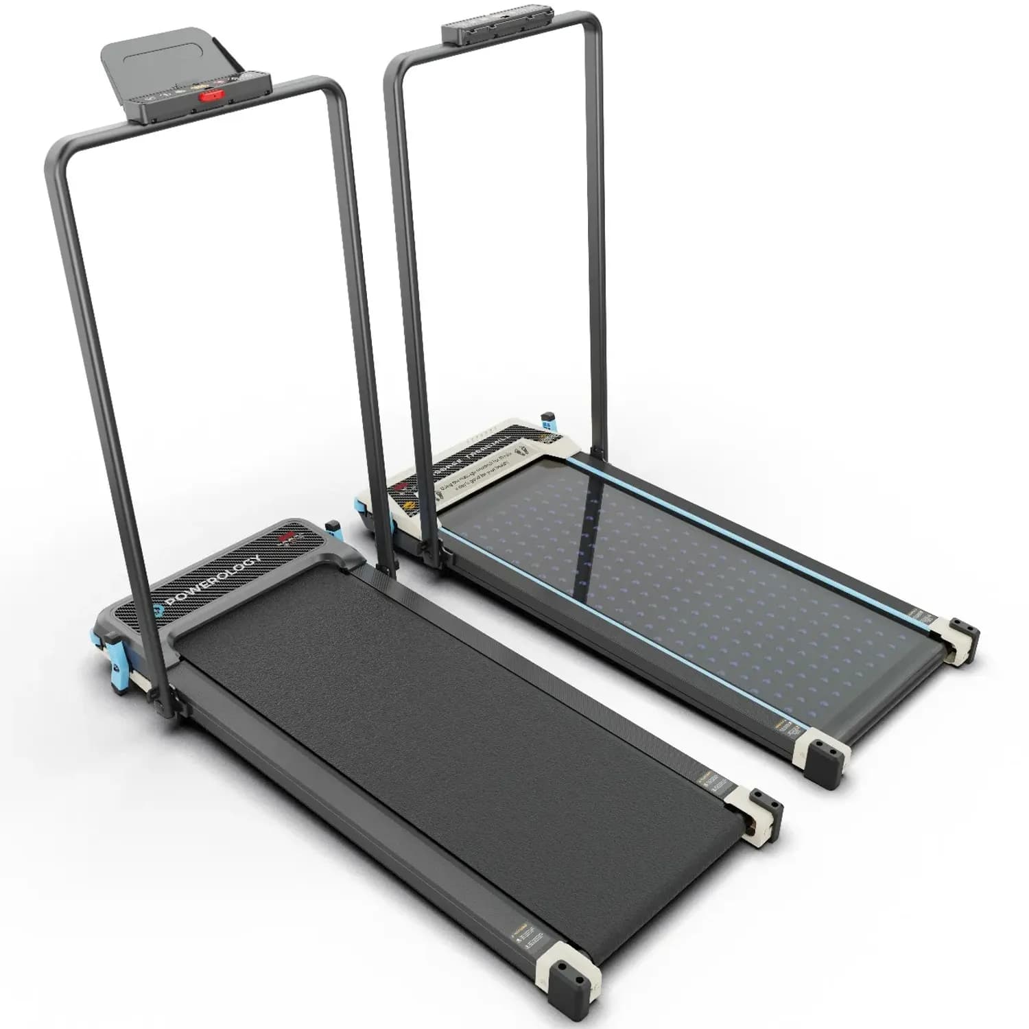 Powerology Treadmill - 2-in-1 Foldable with Massage Pad, Black 1 Powerology Treadmill - 2-in-1 Foldable with Massage Pad, Black 1