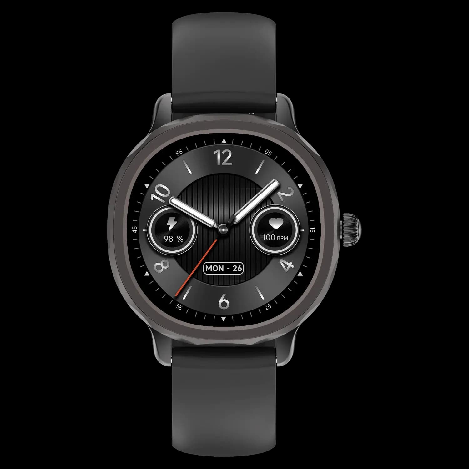 Powerology Smartwatch VeloFit - 1.04" AMOLED Display, Black 4