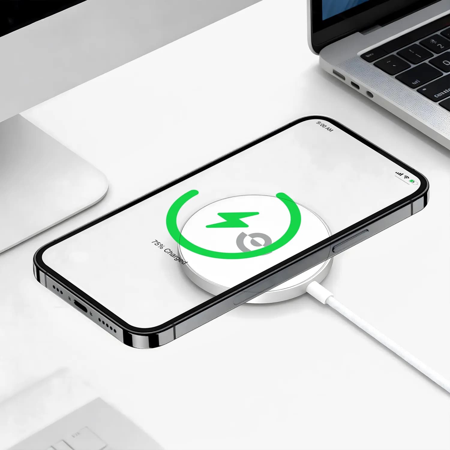 Powerology Wireless Charger MagNova - 25W, Silver 4