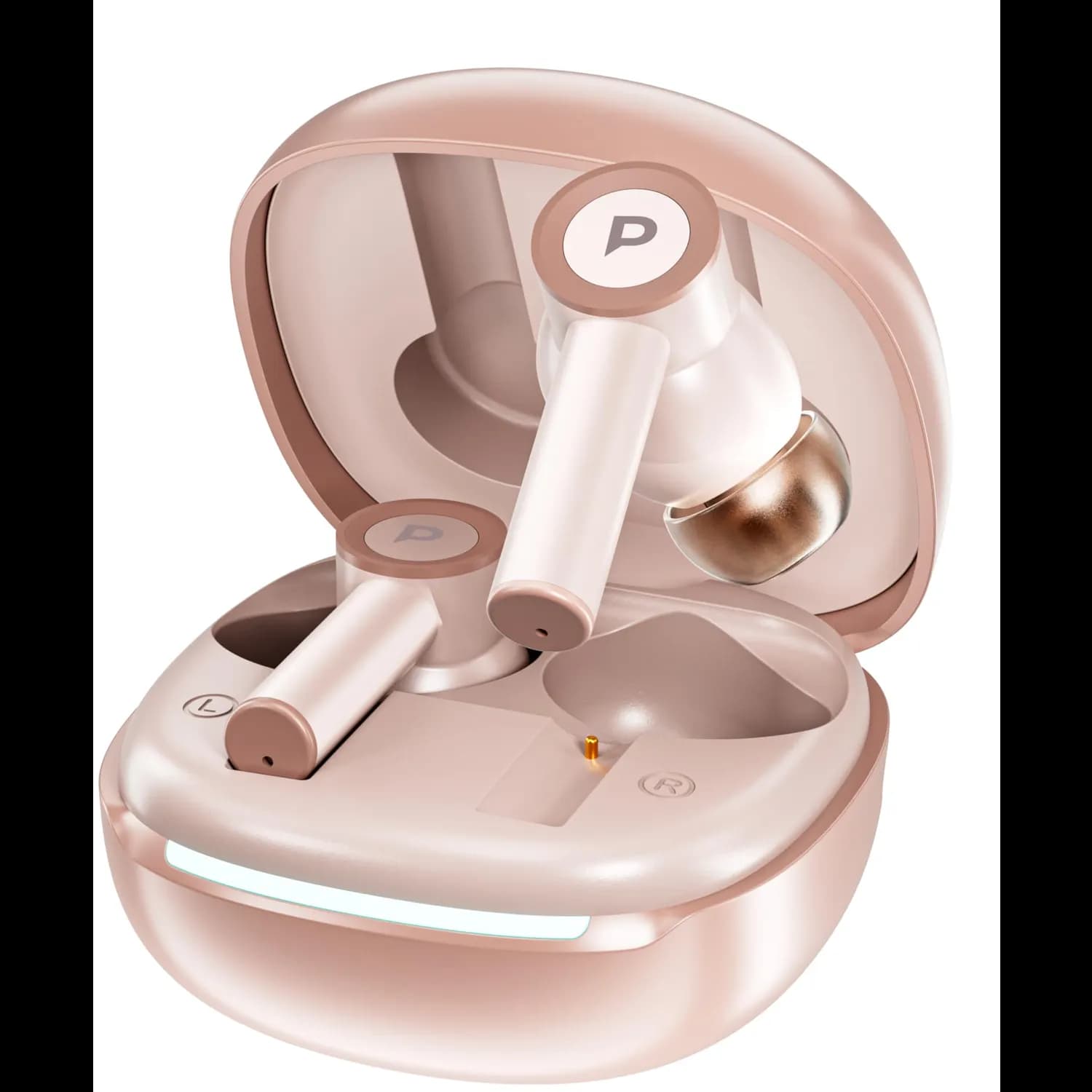 Powerology Wireless Earbuds SABA PWYX55 - ANC, 5H Playtime, Titanium White 1 Powerology Wireless Earbuds SABA PWYX55 - ANC, 5H Playtime, Titanium White 1