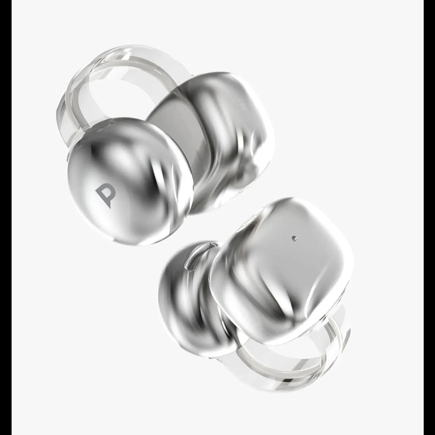 Powerology Earbuds Savai - Open-Ear Clip-On, White — Black 2