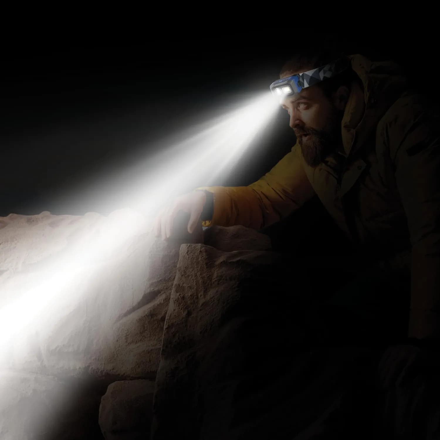 Powerology Headlamp BrightVision - Rechargeable, 500 Lumens, Black 2