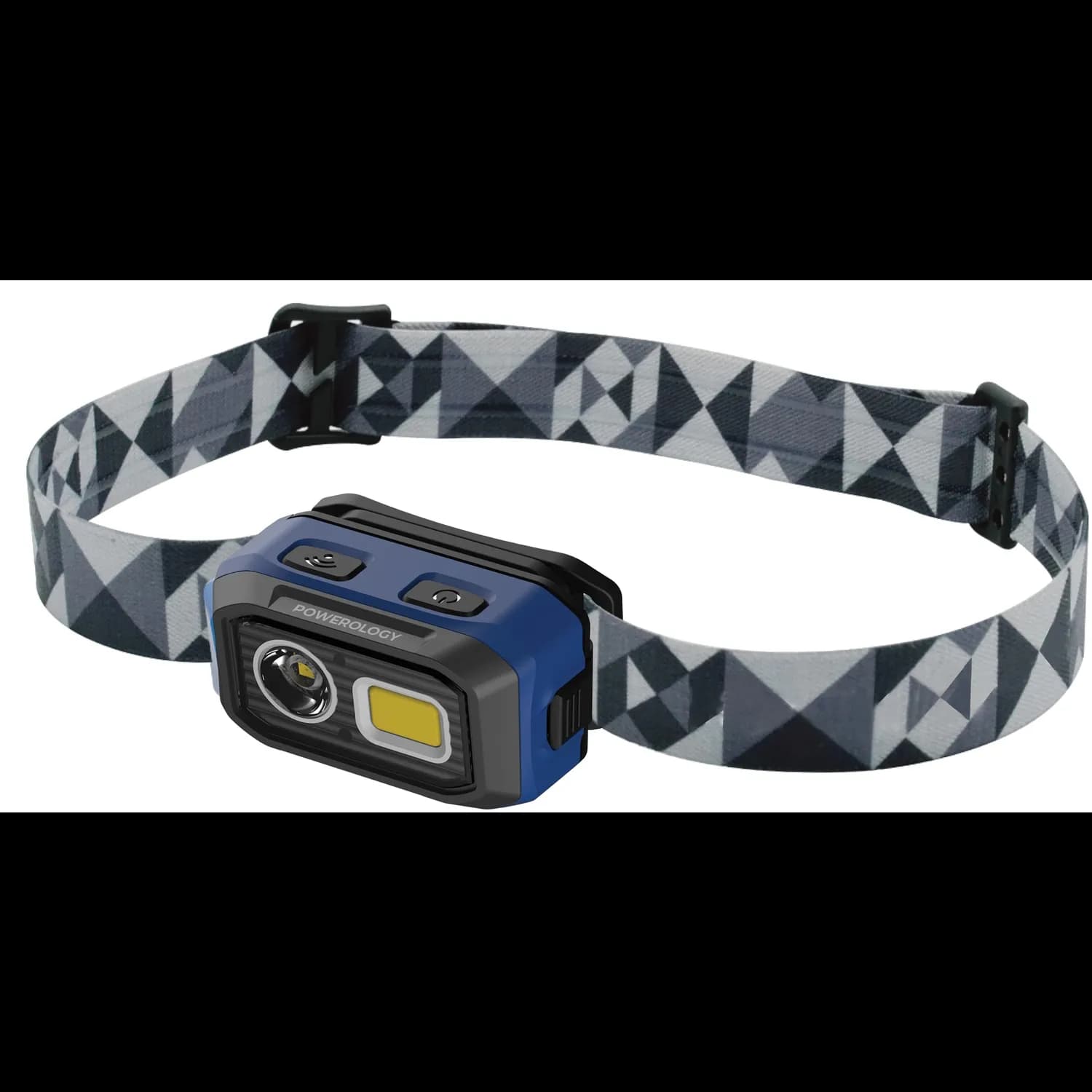 Powerology Headlamp - Rechargeable, 500 Lumens, Black 1