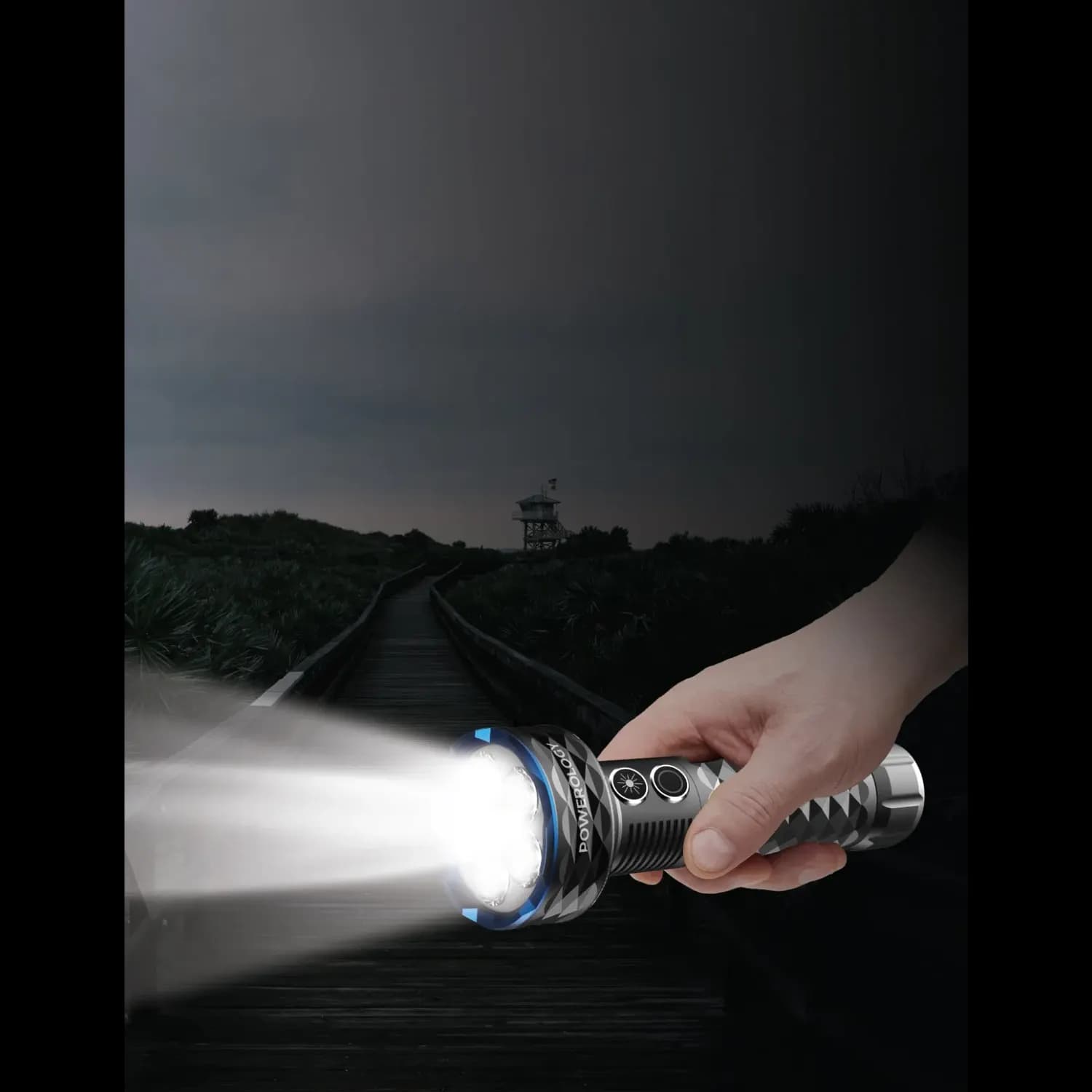 Powerology Work Light Lumos - 4000mAh with Laser, Black 2