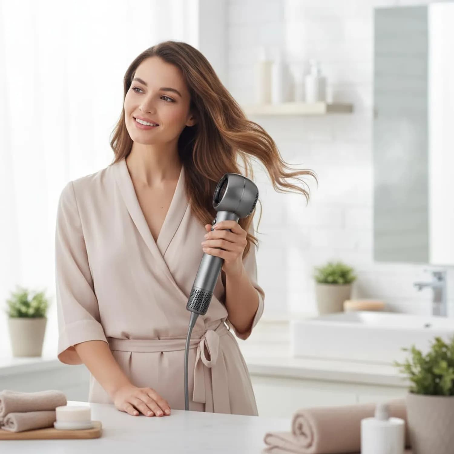 Powerology Hair Dryer - Ionic, Brushless Motor, Grey 3