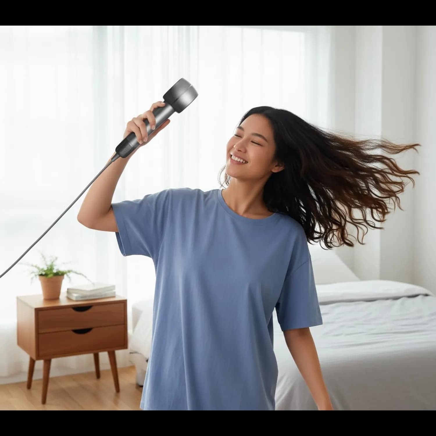 Powerology Hair Dryer - Ionic, Brushless Motor, Grey 4