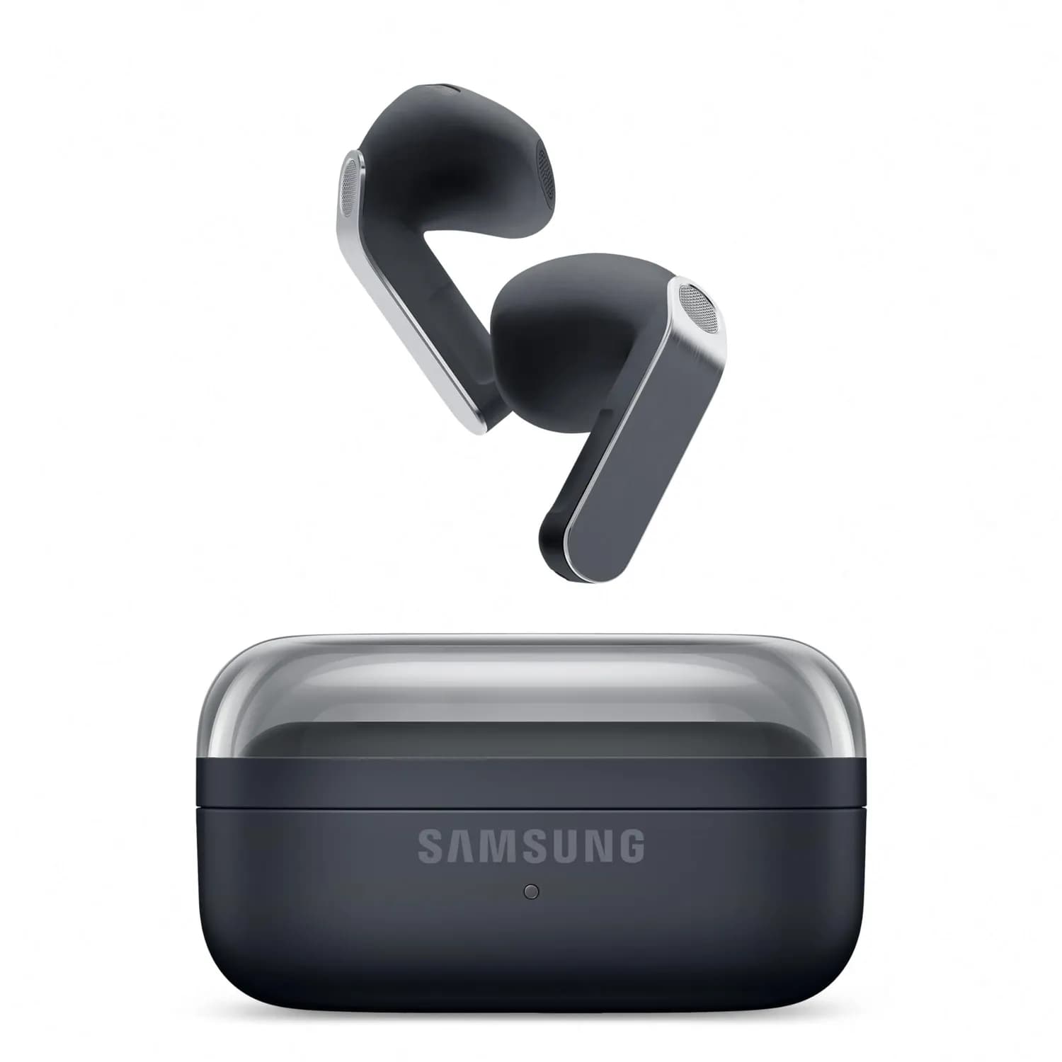 Samsung True Wireless Earbuds Buds4 - Adaptive Noise Control, White — Black 1 Samsung True Wireless Earbuds Buds4 - Adaptive Noise Control, White — Black 1