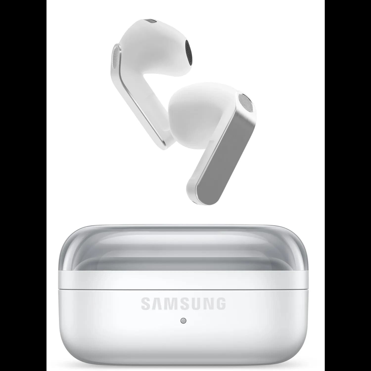 Samsung True Wireless Earbuds Buds4 - Adaptive Noise Control, White — Black 2