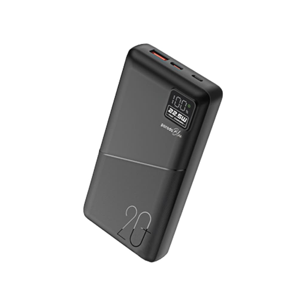 Porodo Blue 20000mAh Quick Charge Power Bank USB-A and USB-C Output — Black 1 Porodo Blue 20000mAh Quick Charge Power Bank USB-A and USB-C Output — Black 1