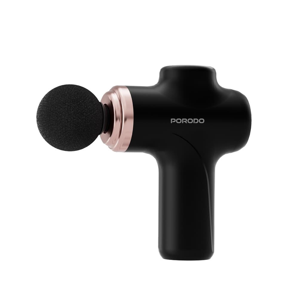 Porodo Lifestyle Precision Handheld Massager 4 Interchangeable Head — Black 1 Porodo Lifestyle Precision Handheld Massager 4 Interchangeable Head — Black 1