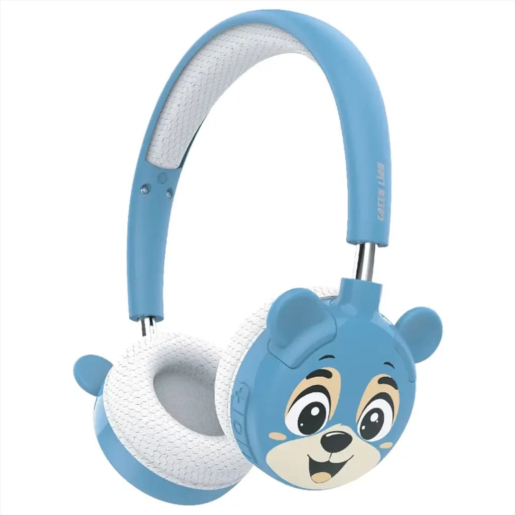 Green Lion GK-500 Kids Wireless Headphone — Blue 1 Green Lion GK-500 Kids Wireless Headphone — Blue 1