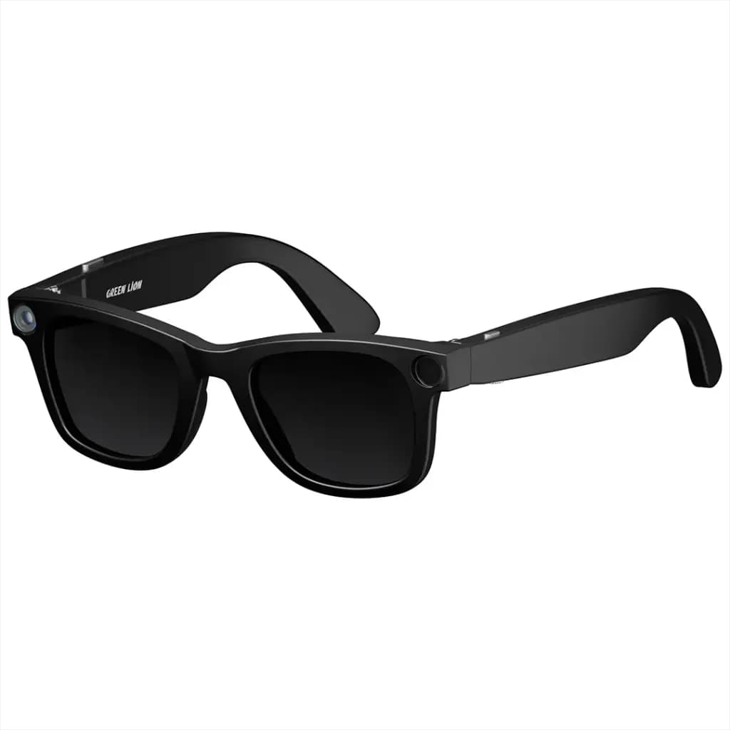 Green Lion Rayna AI Smart Glasses — Black 1 Green Lion Rayna AI Smart Glasses — Black 1