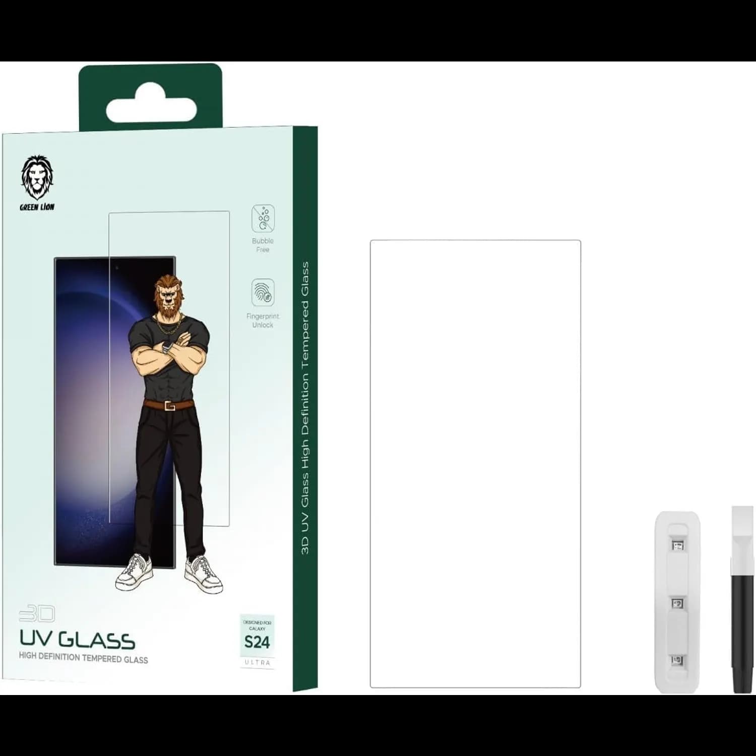 Green Lion Screen Protector S24 Plus - 9H Tempered Glass, Anti-Fingerprint 1 Green Lion Screen Protector S24 Plus - 9H Tempered Glass, Anti-Fingerprint 1