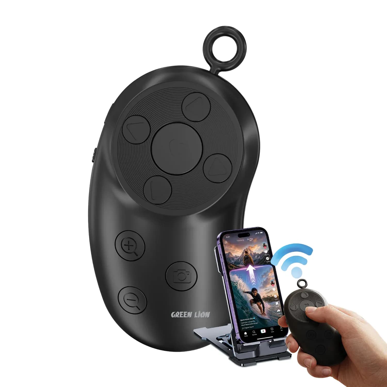 Green Lion Wireless Remote GL-AM7 - Bluetooth 5.4, Black 1 Green Lion Wireless Remote GL-AM7 - Bluetooth 5.4, Black 1