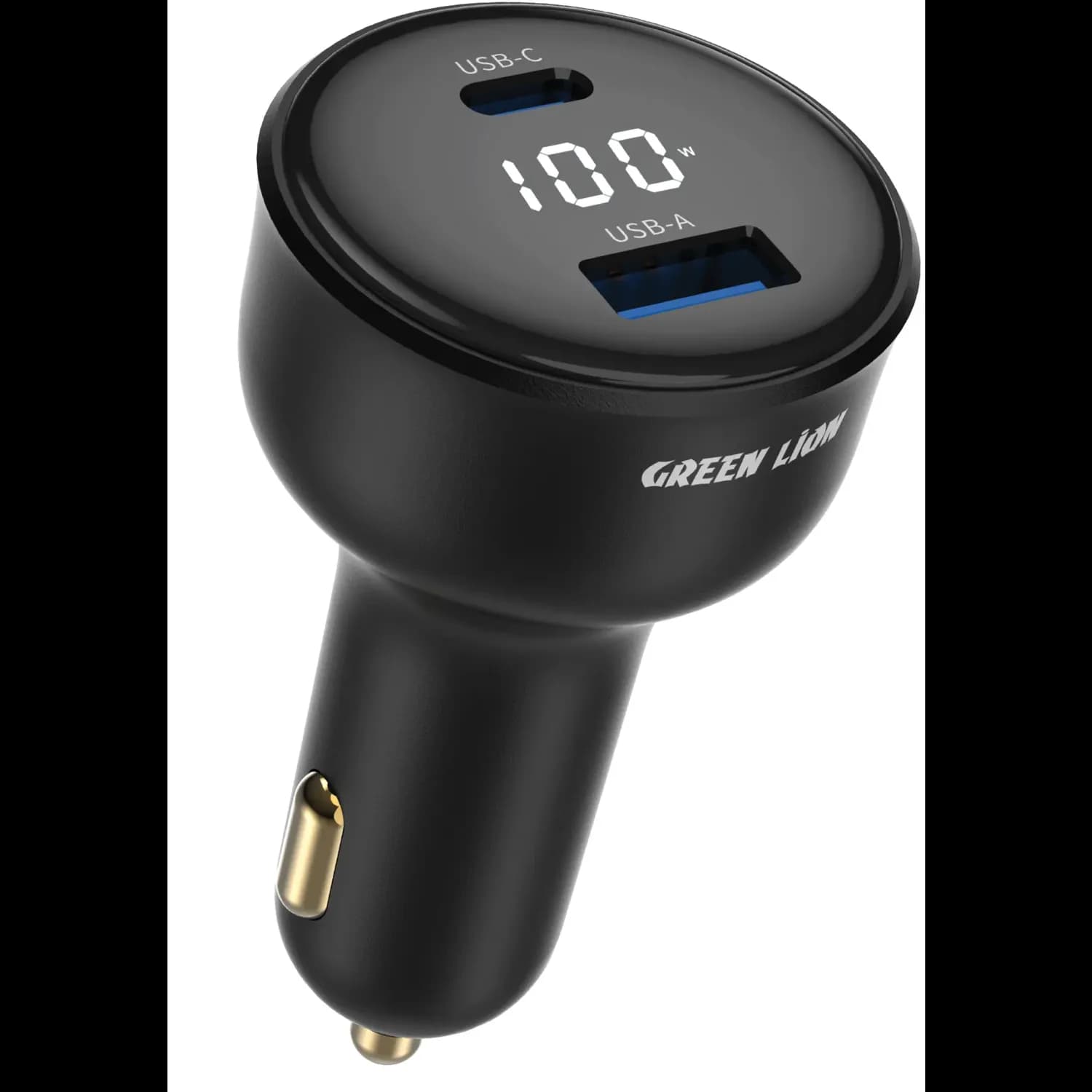 Green Lion Car Charger DRIVE VOLT - Dual Port 100W, Black 1 Green Lion Car Charger DRIVE VOLT - Dual Port 100W, Black 1