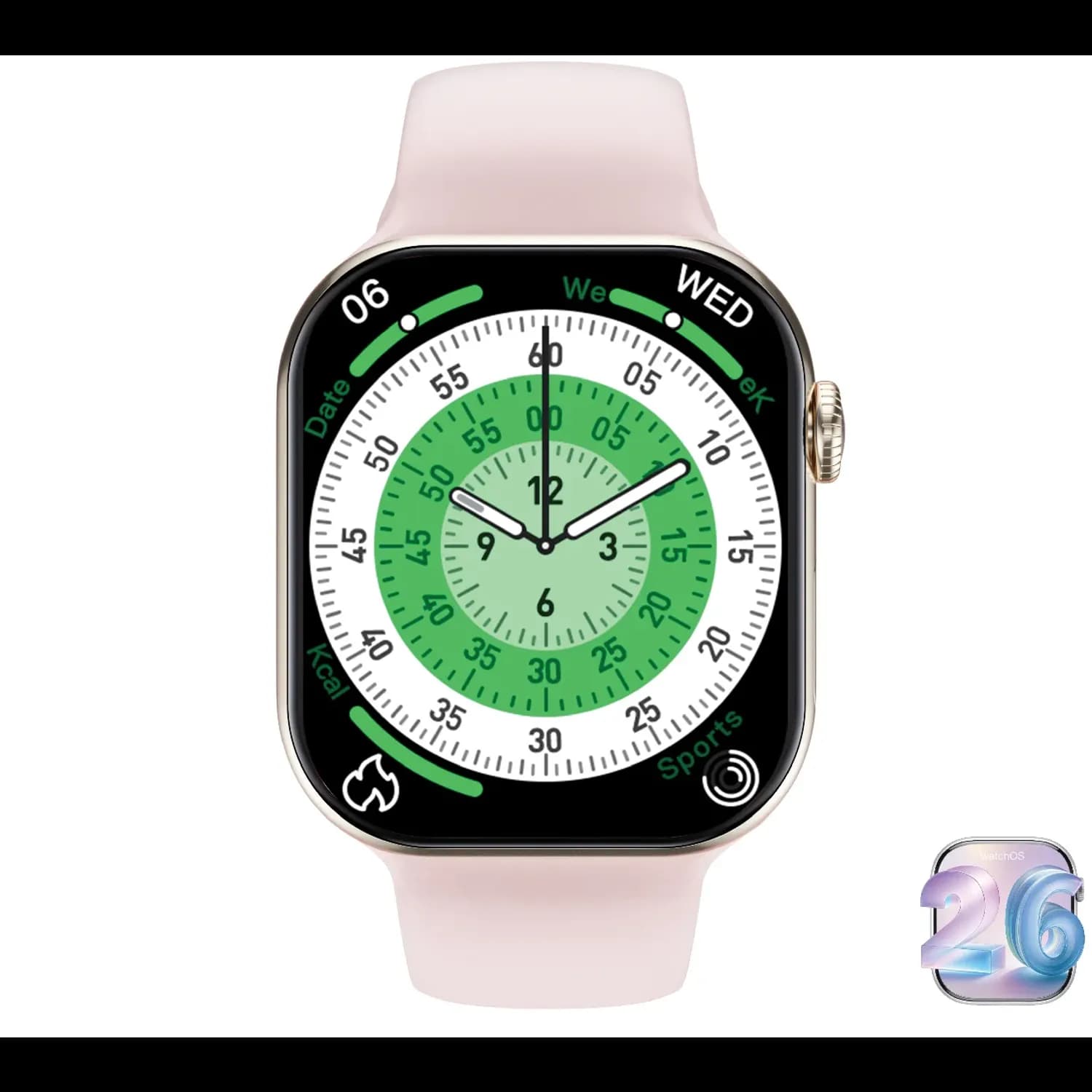 Green Lion Smart Watch Communicate Lite 42mm - Silver — Gold 1 Green Lion Smart Watch Communicate Lite 42mm - Silver — Gold 1