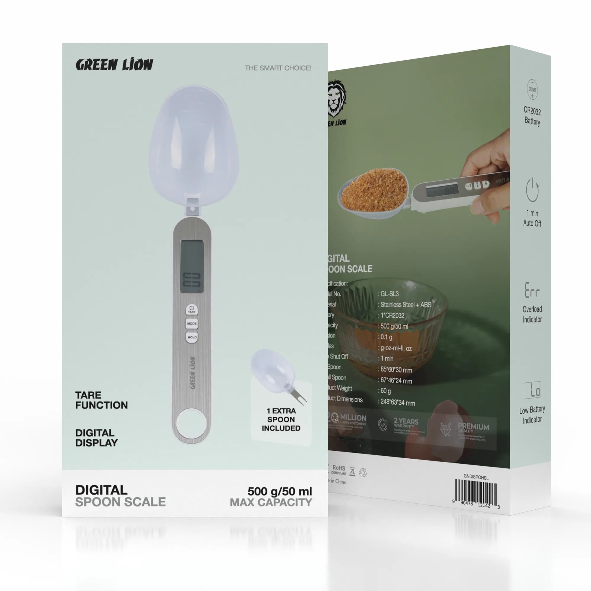 Green Lion Digital Spoon Scale - Silver 1 Green Lion Digital Spoon Scale - Silver 1