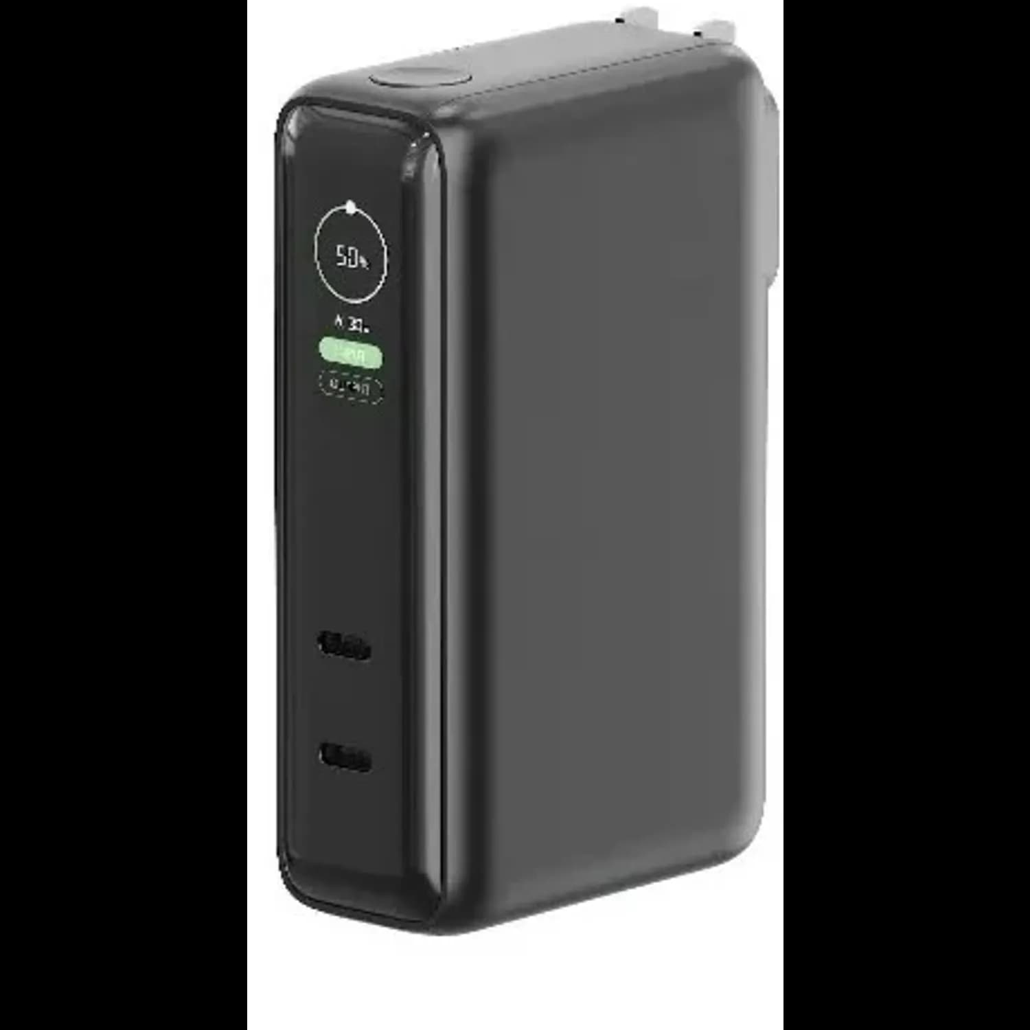GREEN LION Power Bank - 10000mAh, Dual USB-C, Black 1 GREEN LION Power Bank - 10000mAh, Dual USB-C, Black 1