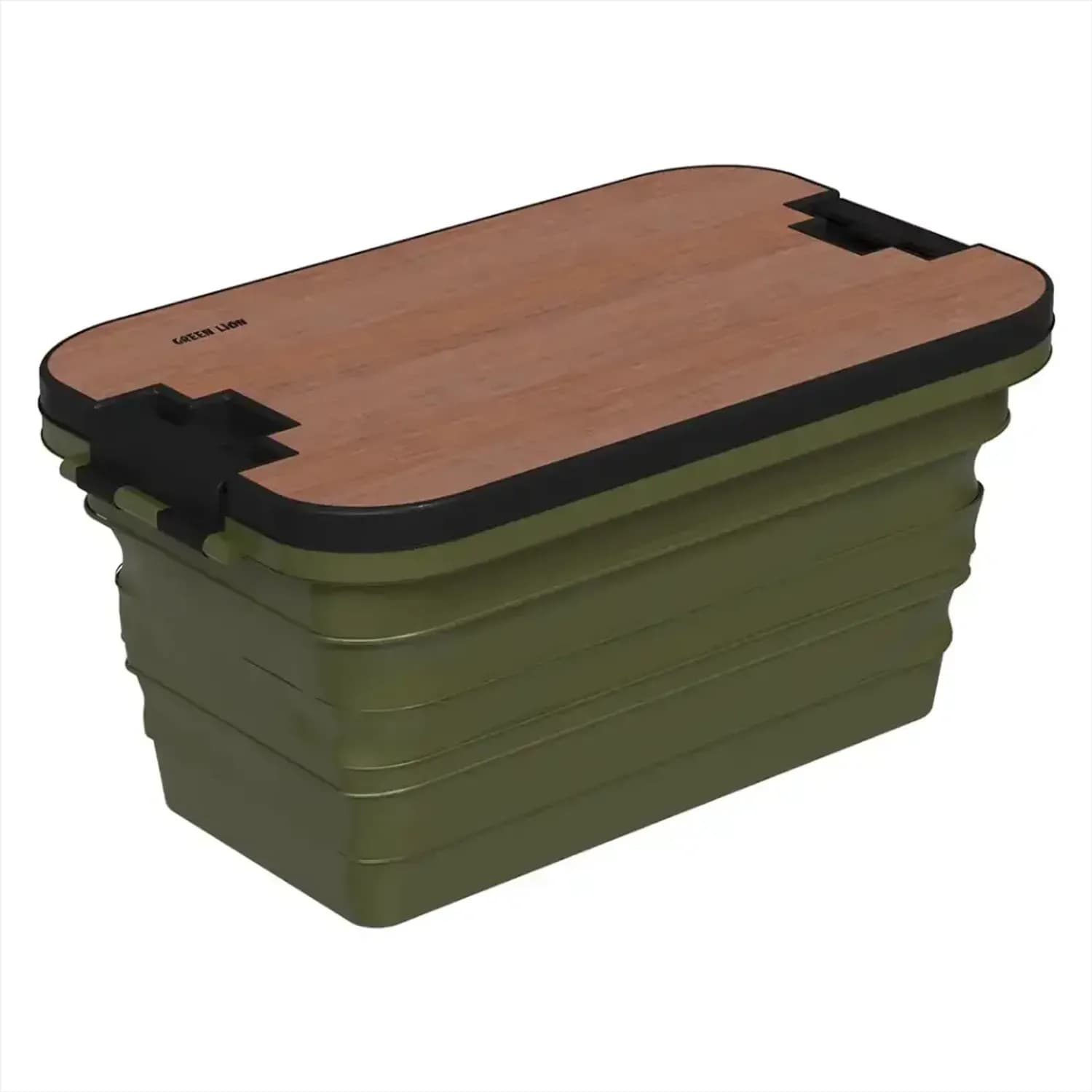 Green Lion Camping Basket - 32L Folding with Built-in Table, Green 1 Green Lion Camping Basket - 32L Folding with Built-in Table, Green 1