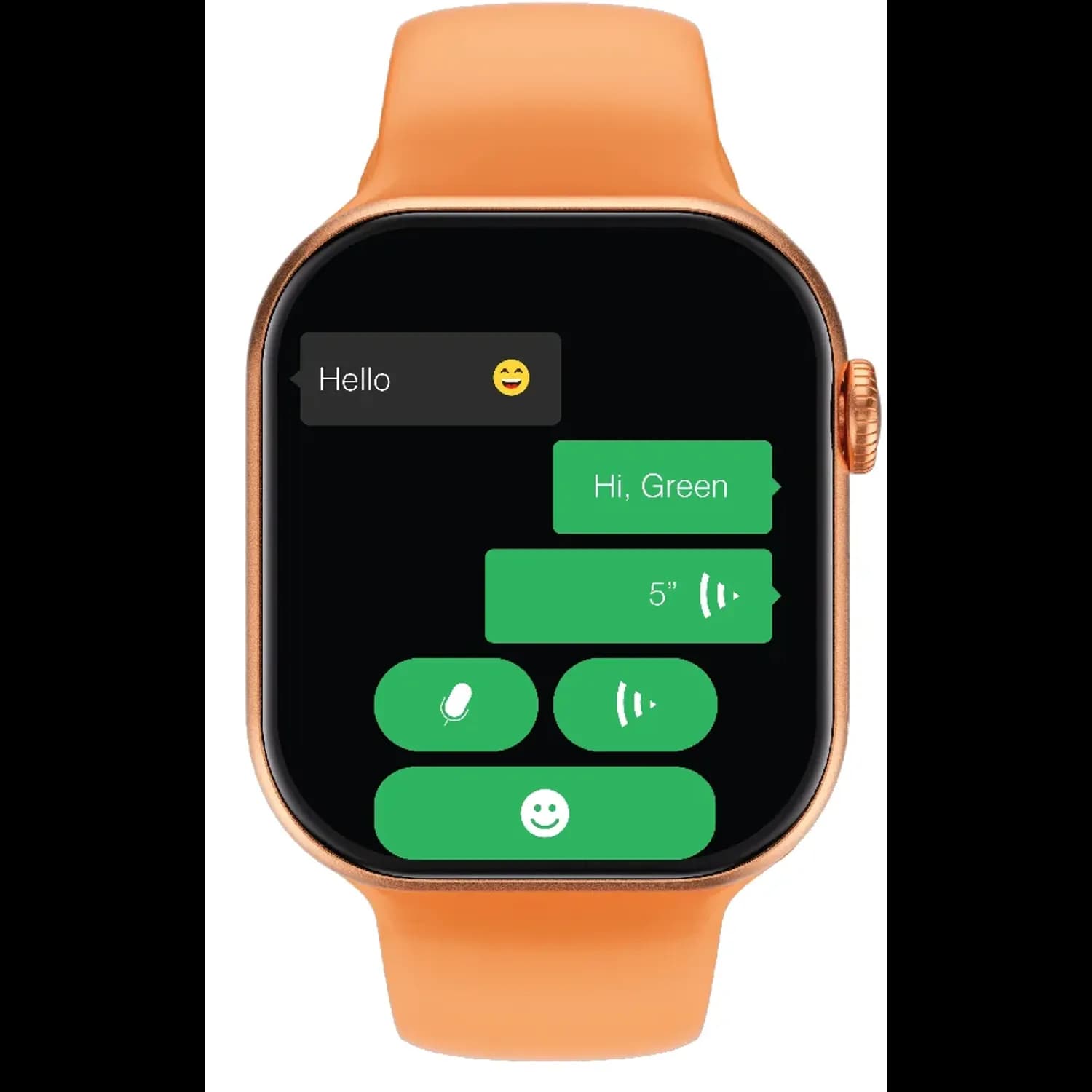 Green Lion Smart Watch Flex 46 - 2.06" IPS Display, Silver — Orange 1 Green Lion Smart Watch Flex 46 - 2.06" IPS Display, Silver — Orange 1