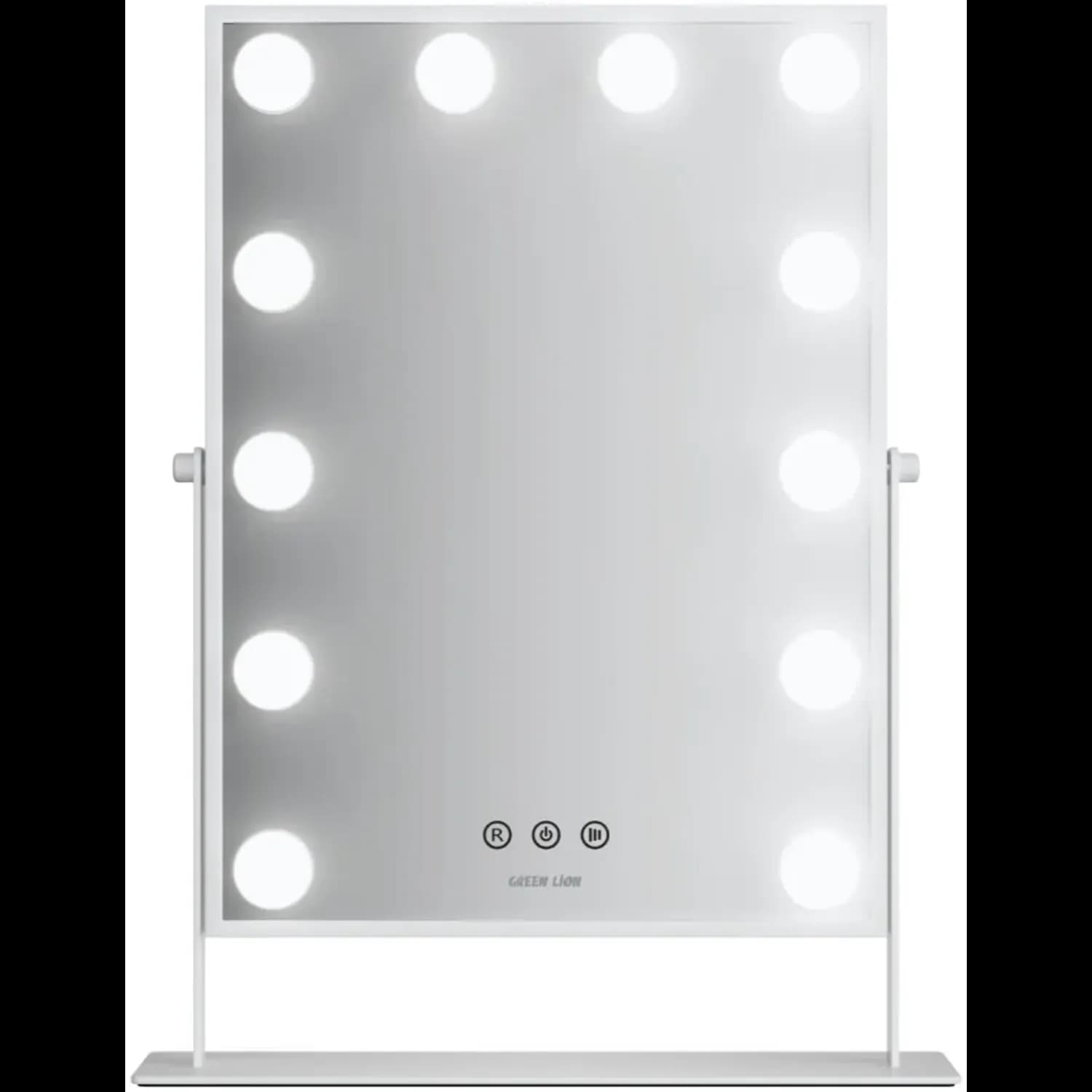 Green Lion Makeup Mirror - 12 LED Lights, White 1 Green Lion Makeup Mirror - 12 LED Lights, White 1