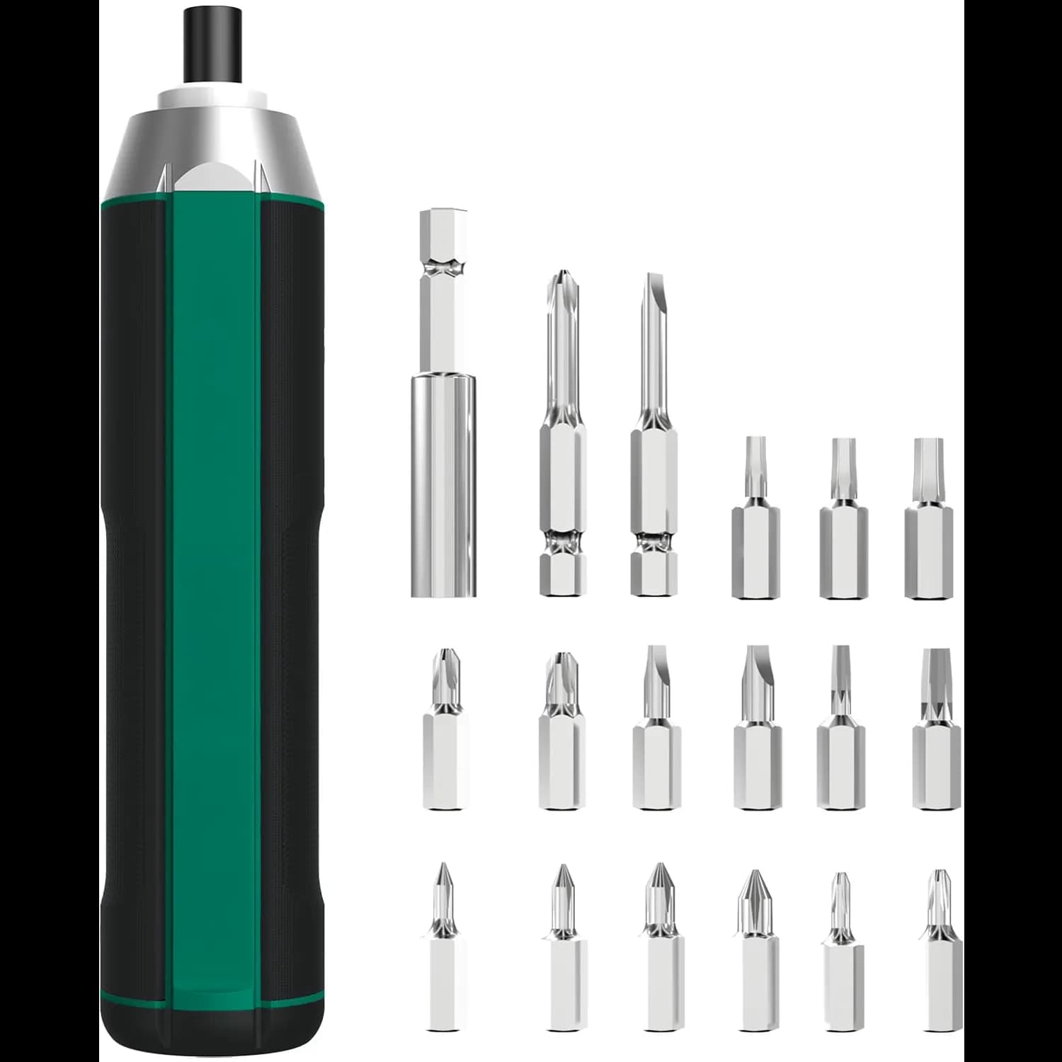 Green Lion Cordless Screwdriver GSD-17 - 17-in-1, Type-C Charging, Black 1 Green Lion Cordless Screwdriver GSD-17 - 17-in-1, Type-C Charging, Black 1