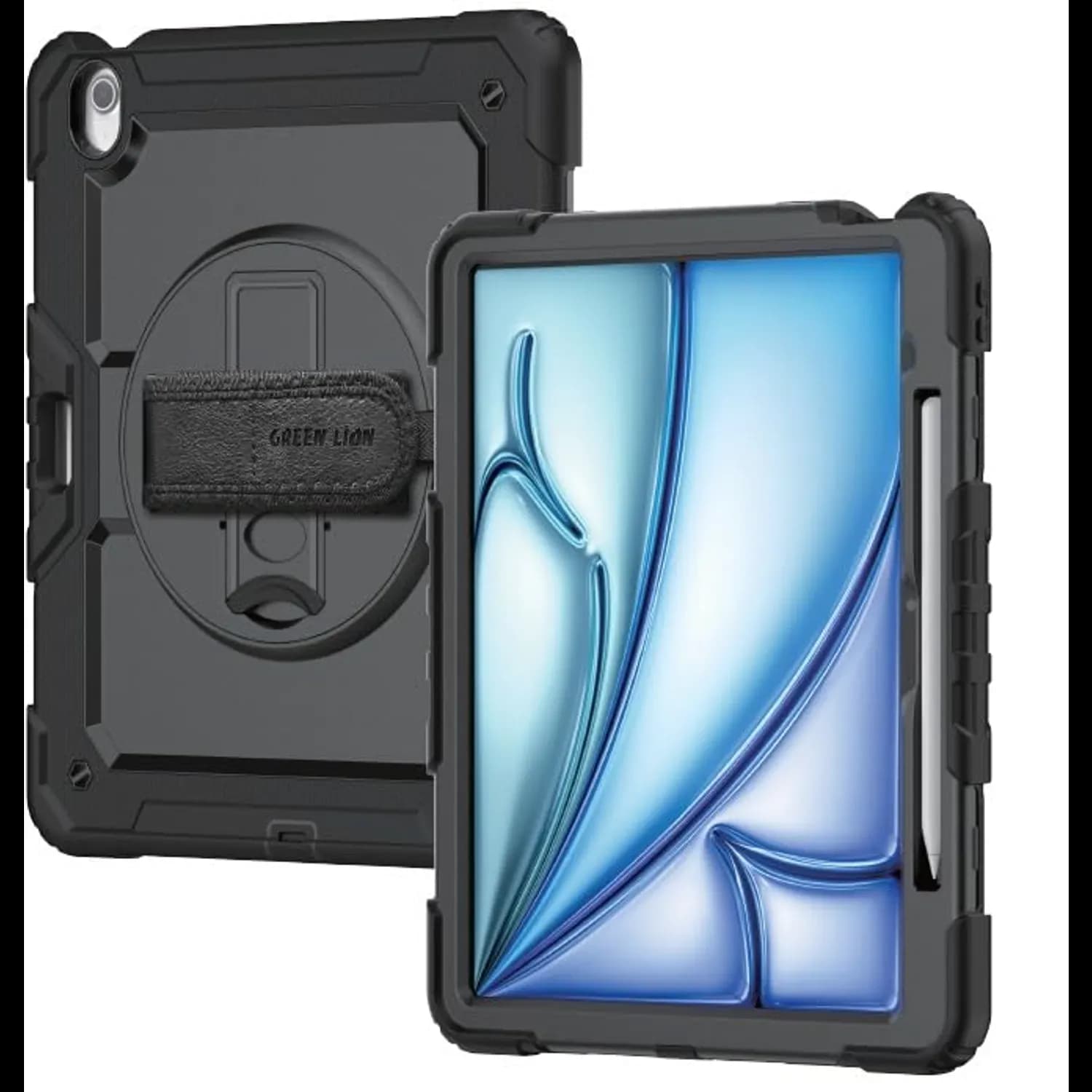 Green Lion iPad Air 13" Trioshield Case - 3-Layer Protection, Black 1 Green Lion iPad Air 13" Trioshield Case - 3-Layer Protection, Black 1