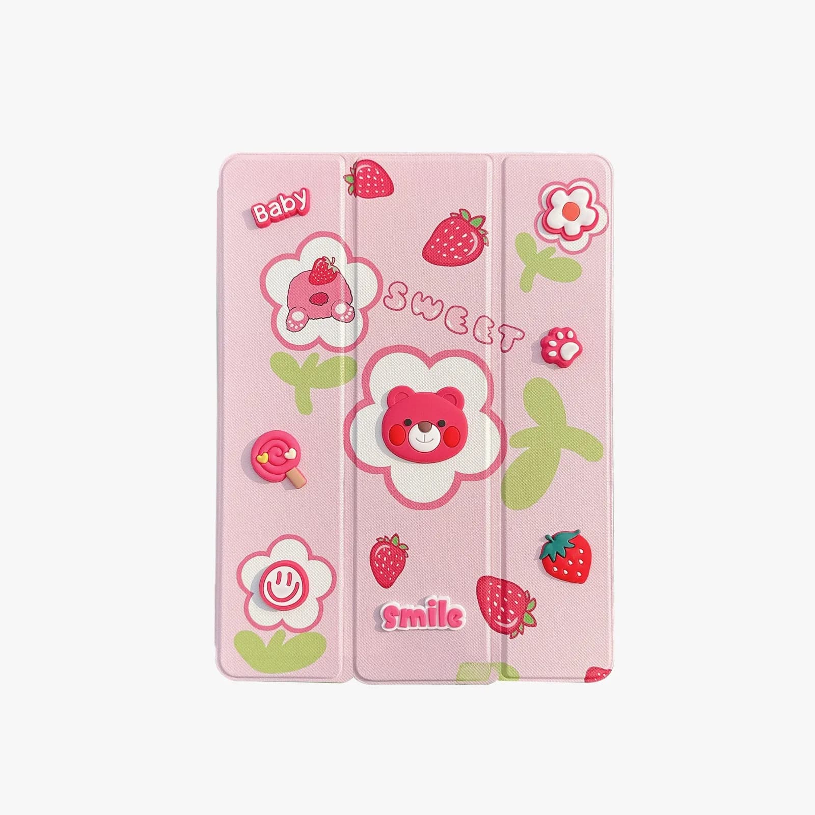 Green Lion Kids Leather Case GK-10 - iPad Pro 13 2024, Pink 1 Green Lion Kids Leather Case GK-10 - iPad Pro 13 2024, Pink 1