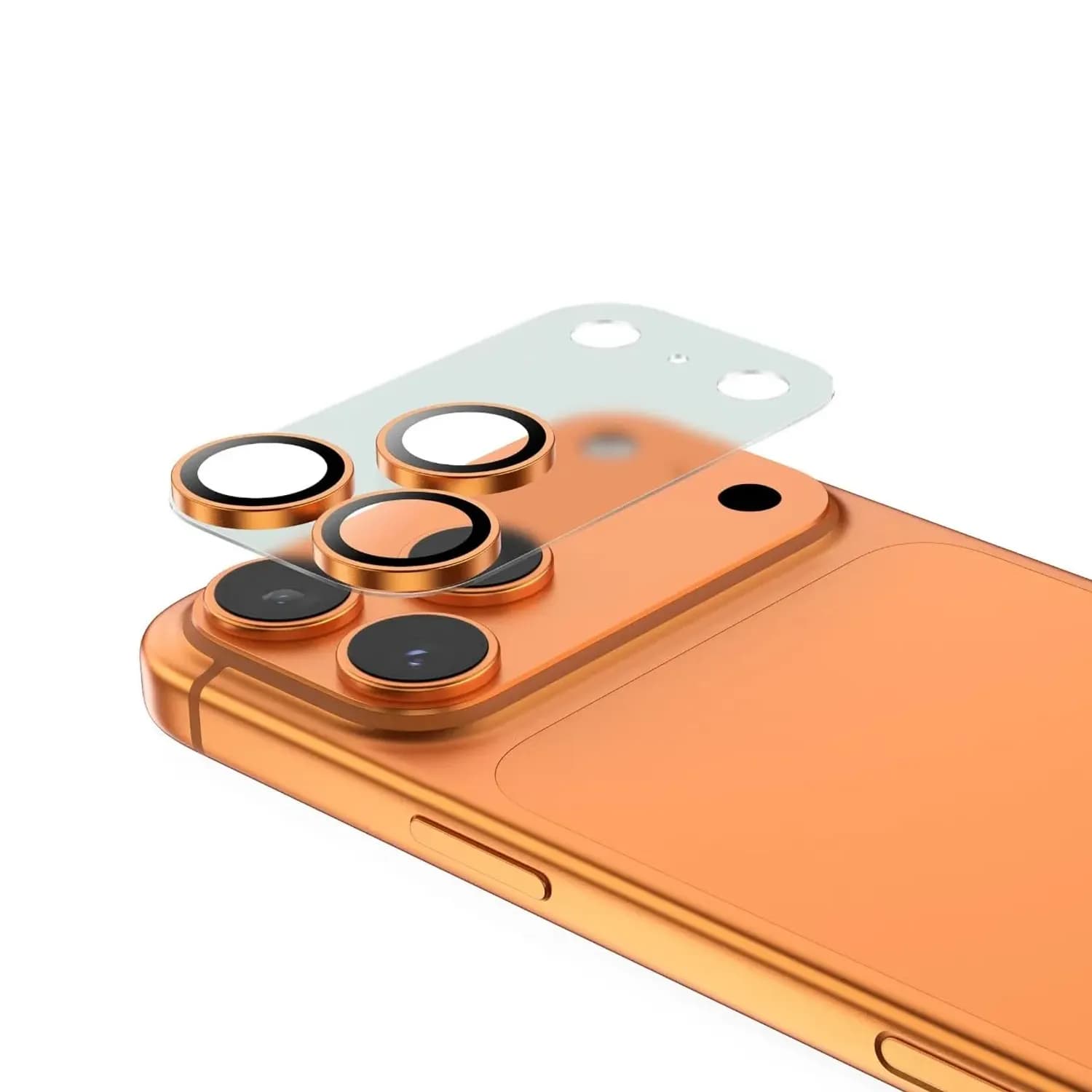 Green Lion Camera Lens Protector iPhone 17 Pro Max - 9H Tempered Glass, Orange 1 Green Lion Camera Lens Protector iPhone 17 Pro Max - 9H Tempered Glass, Orange 1