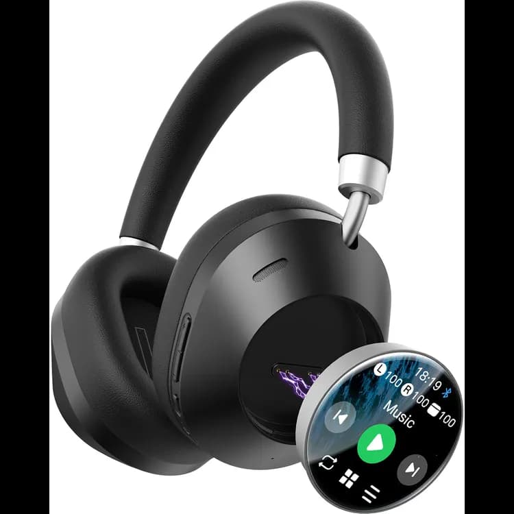 Green Lion Headphones Lorenza Hybrid ANC - White — Black 1 Green Lion Headphones Lorenza Hybrid ANC - White — Black 1