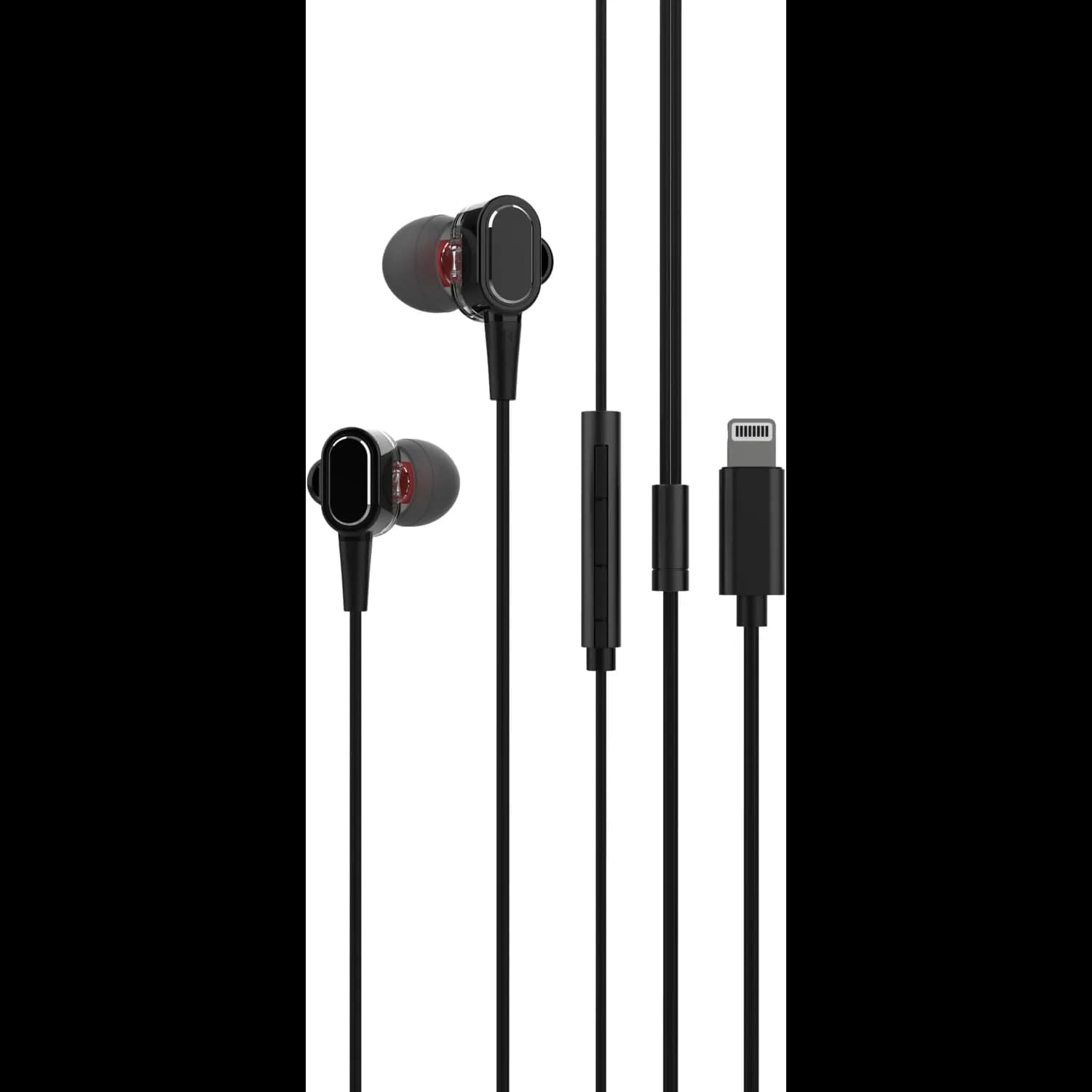 Green Lion Earphones Echo - Stereo, White — Black 1 Green Lion Earphones Echo - Stereo, White — Black 1