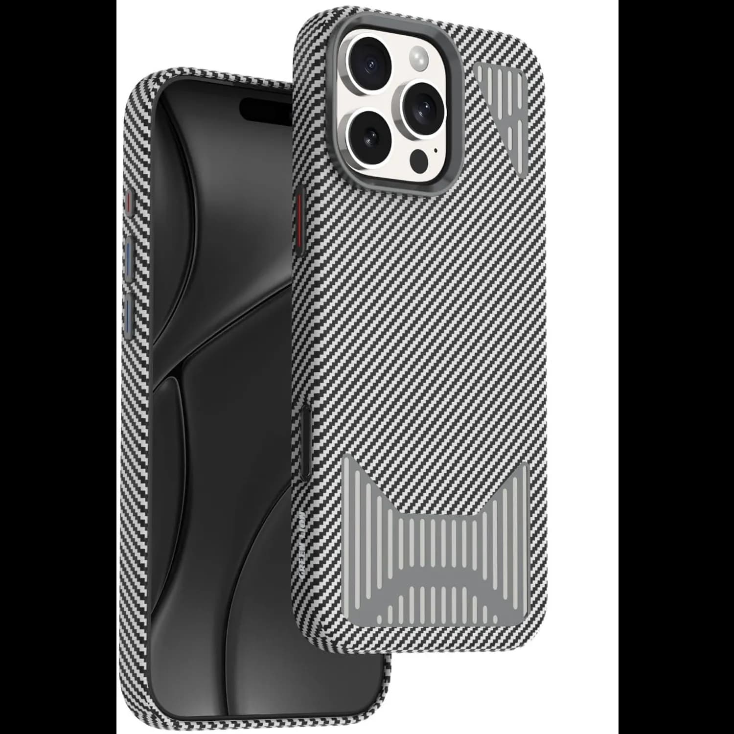 Green Lion iPhone 16 Pro Case - Magnetic Ring, Camera Protection, Grey Green Lion iPhone 16 Pro Case - Magnetic Ring, Camera Protection, Grey