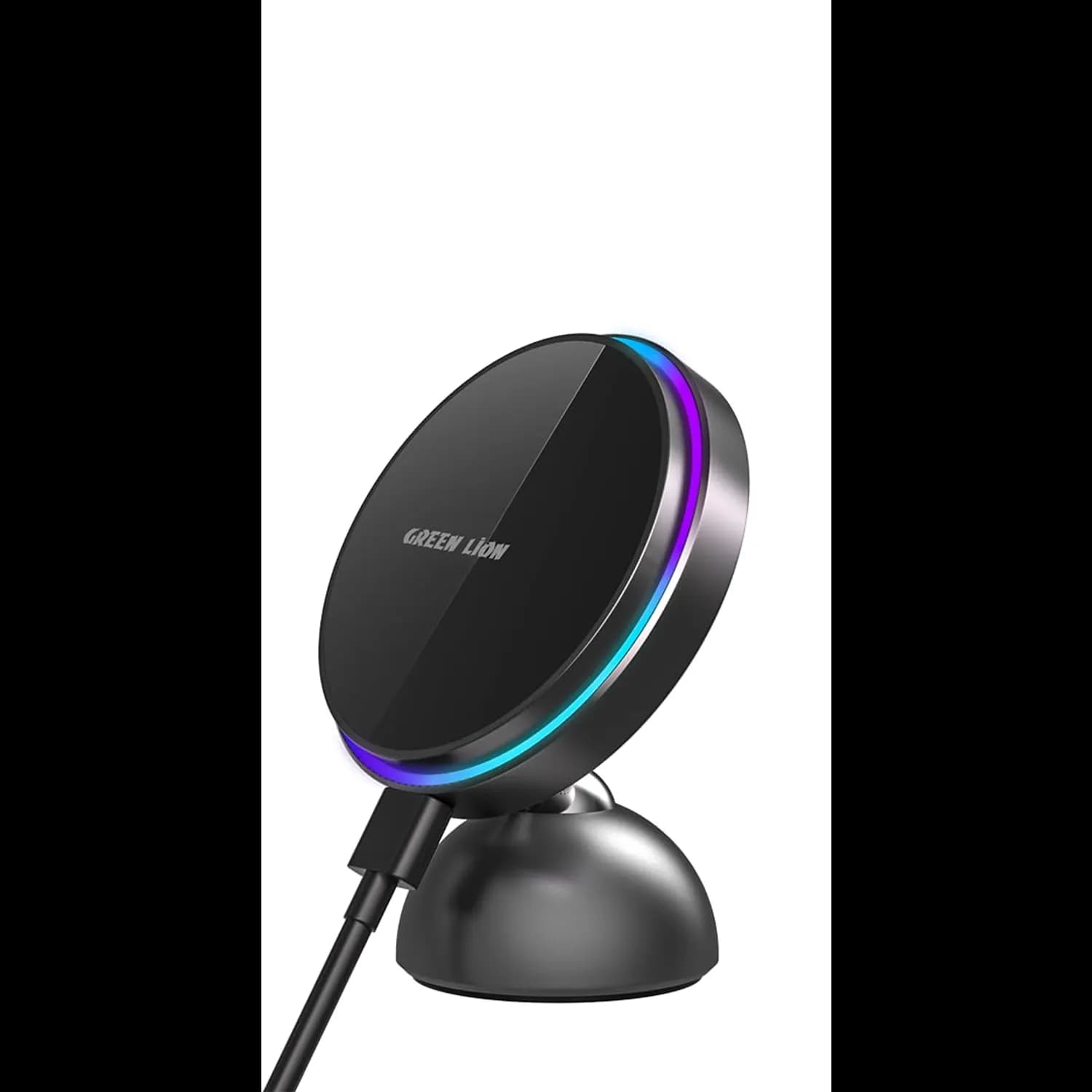 Green Lion Magprime Car Holder & Charger - RGB Light, Black 1 Green Lion Magprime Car Holder & Charger - RGB Light, Black 1