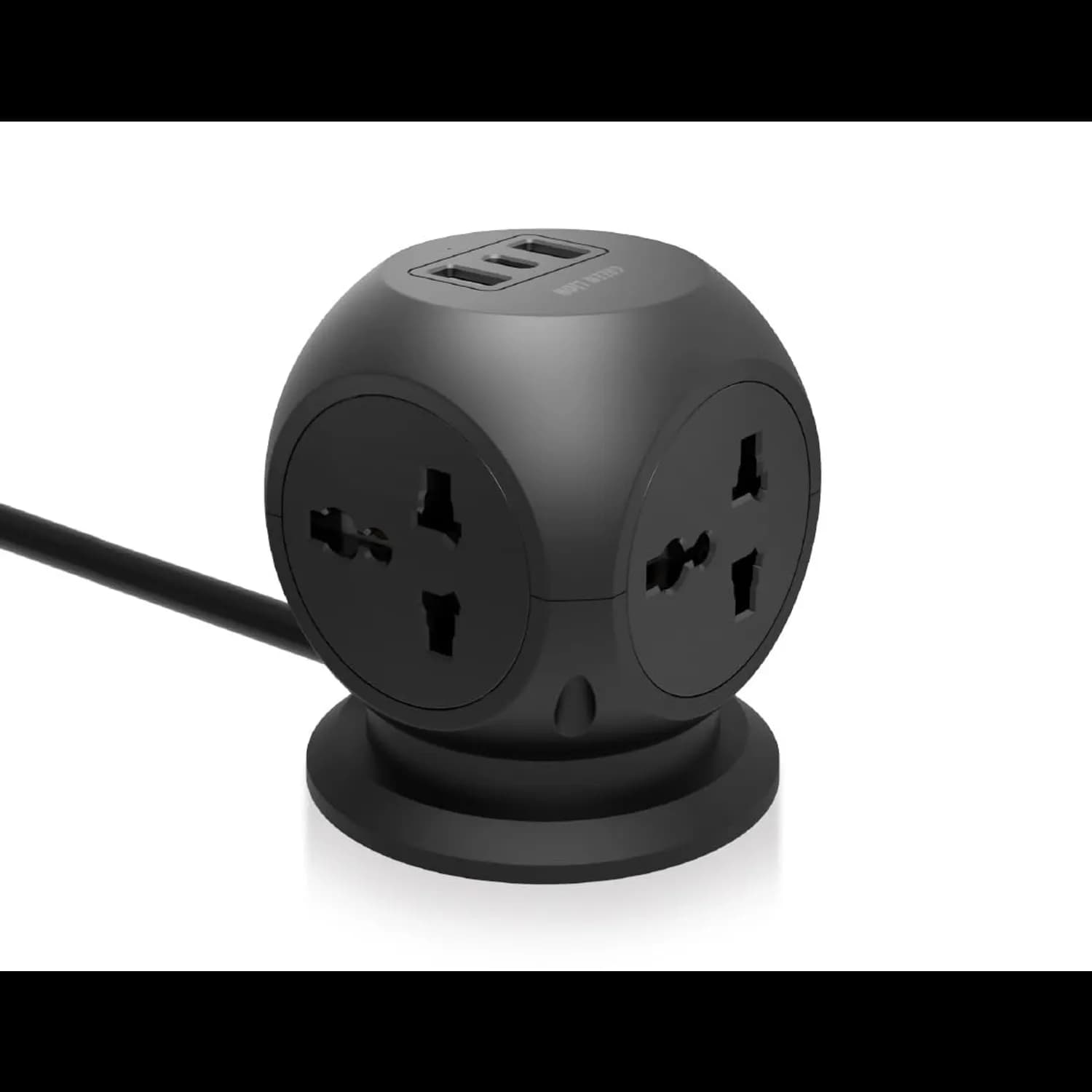 Green Lion MultiPort Desk Socket - 2500W, USB-C & USB-A, Black 1 Green Lion MultiPort Desk Socket - 2500W, USB-C & USB-A, Black 1