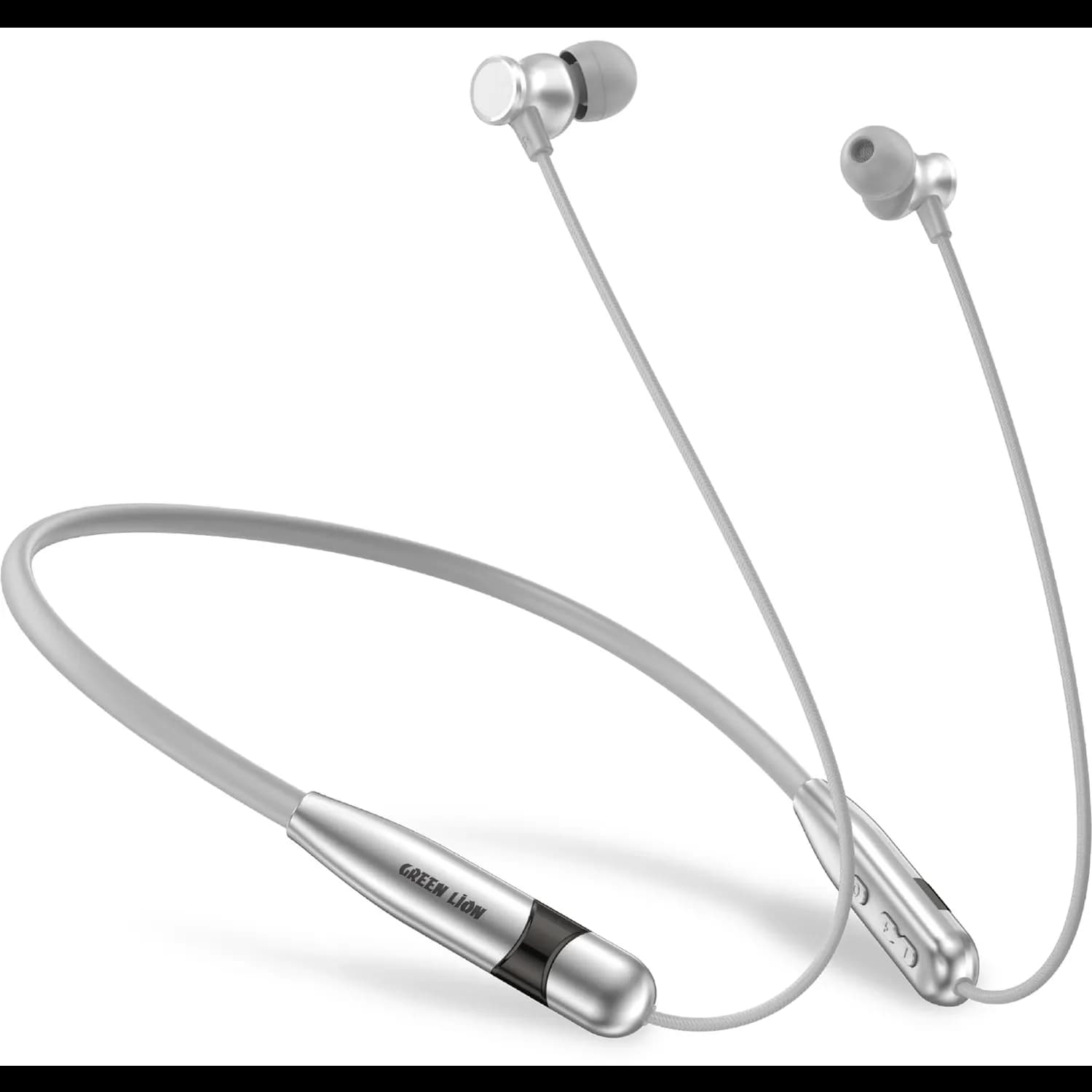 Green Lion Neck X Wireless ENC Neckband Headphone - Blue — Silver 1 Green Lion Neck X Wireless ENC Neckband Headphone - Blue — Silver 1