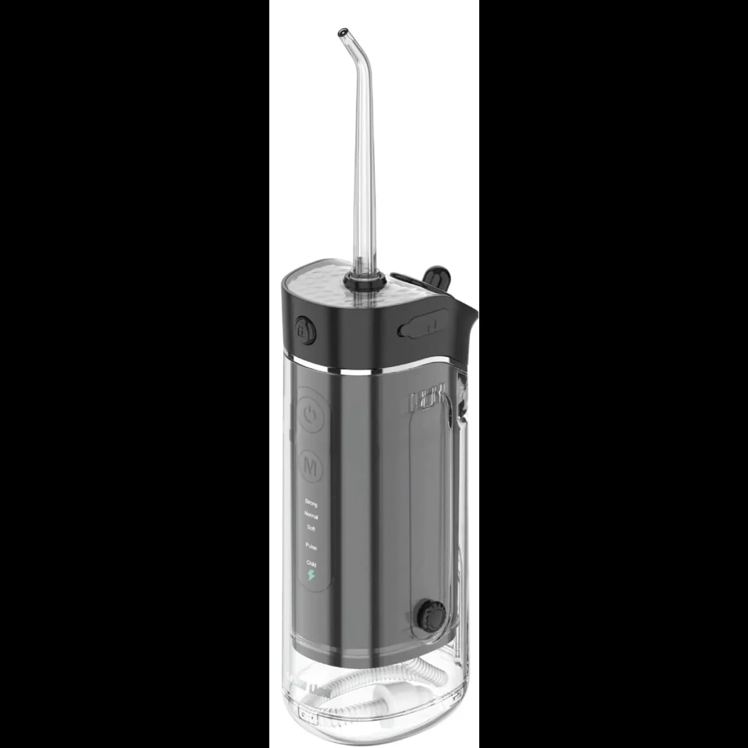 Green Lion Oral Irrigator GNPROR300ML - Portable, IPX7 Waterproof, White — Black 1 Green Lion Oral Irrigator GNPROR300ML - Portable, IPX7 Waterproof, White — Black 1