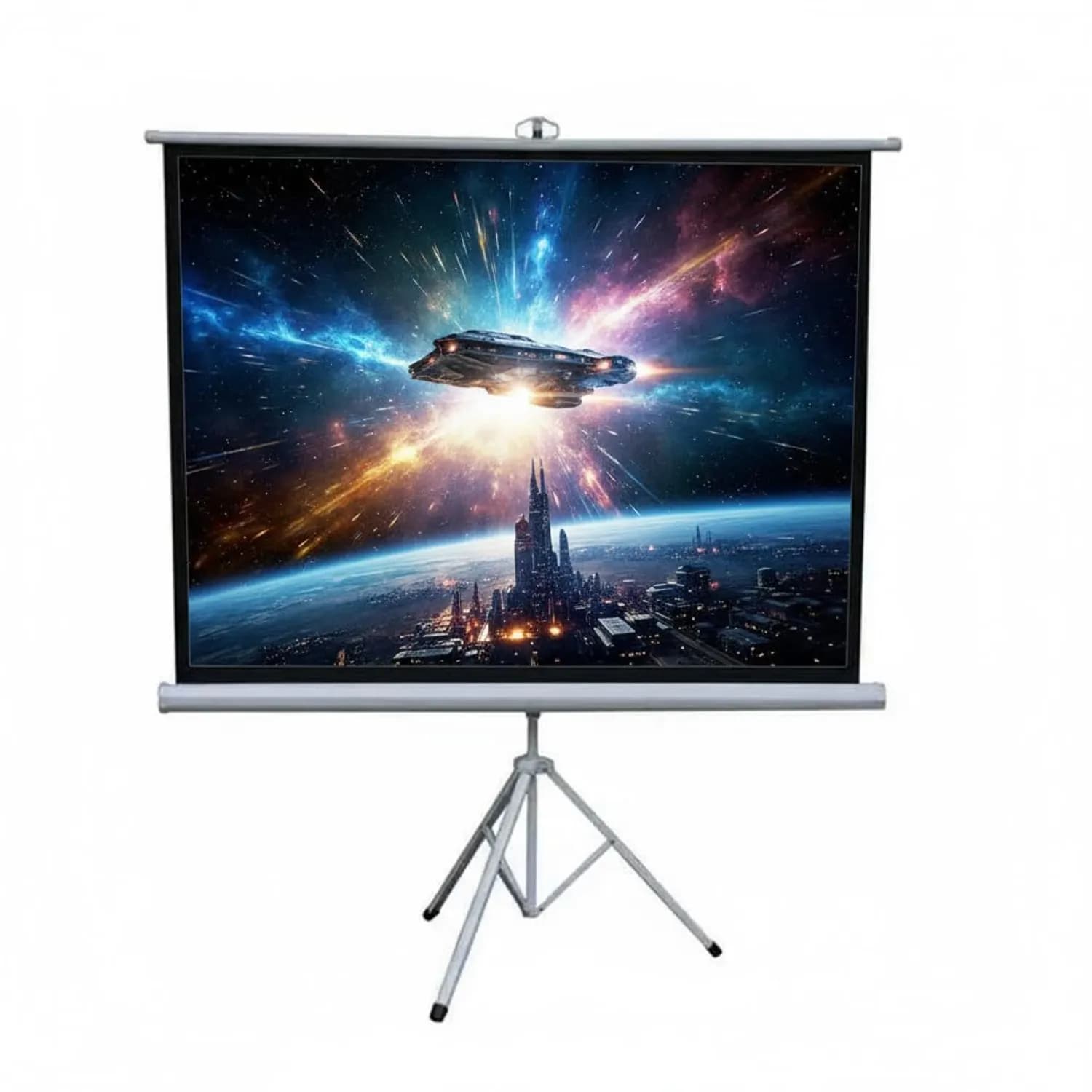Green Lion Projector Screen - 120 inch Tripod, White 1 Green Lion Projector Screen - 120 inch Tripod, White 1