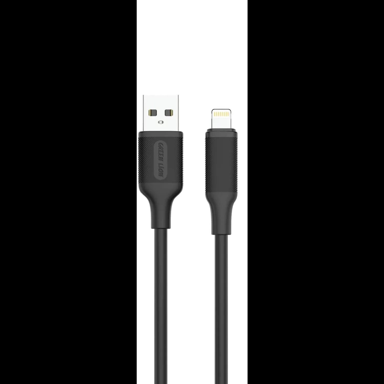 Green Lion USB-A to Lightning Cable 2M - PVC, Black 1 Green Lion USB-A to Lightning Cable 2M - PVC, Black 1