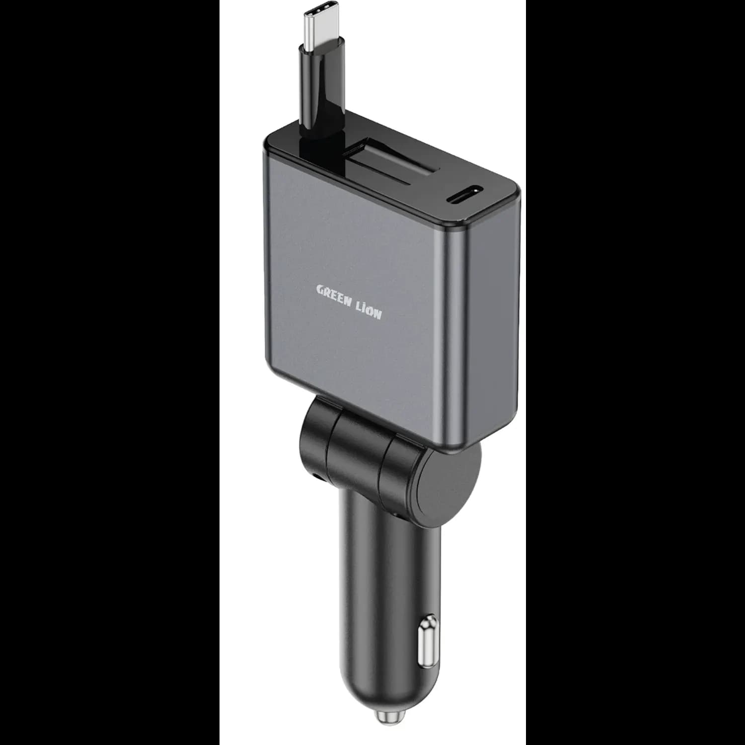 Green Lion Car Charger - 75W PD 45W, Grey 1 Green Lion Car Charger - 75W PD 45W, Grey 1