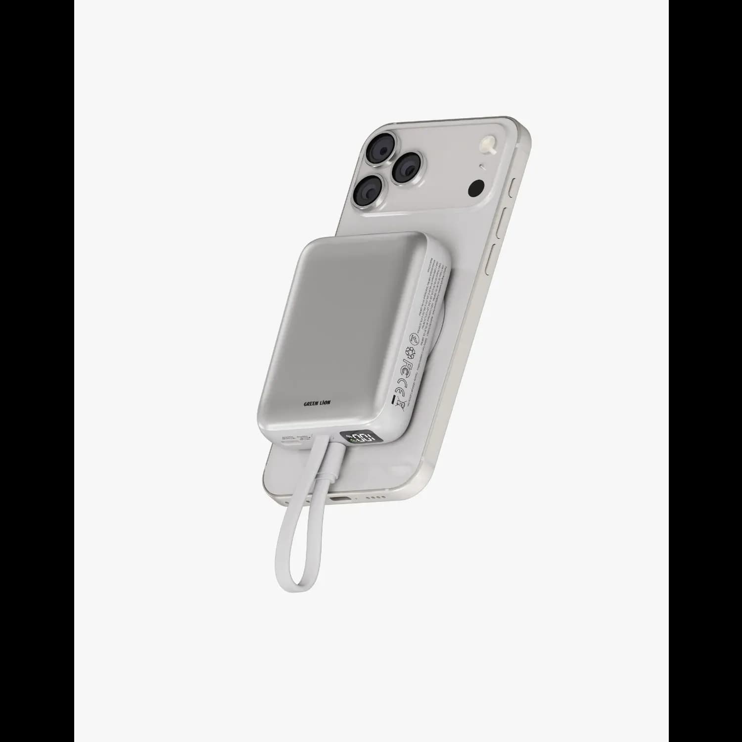 Green Lion Power Bank Revon - 10000mAh PD 20W, Silver — Silver 1 Green Lion Power Bank Revon - 10000mAh PD 20W, Silver — Silver 1